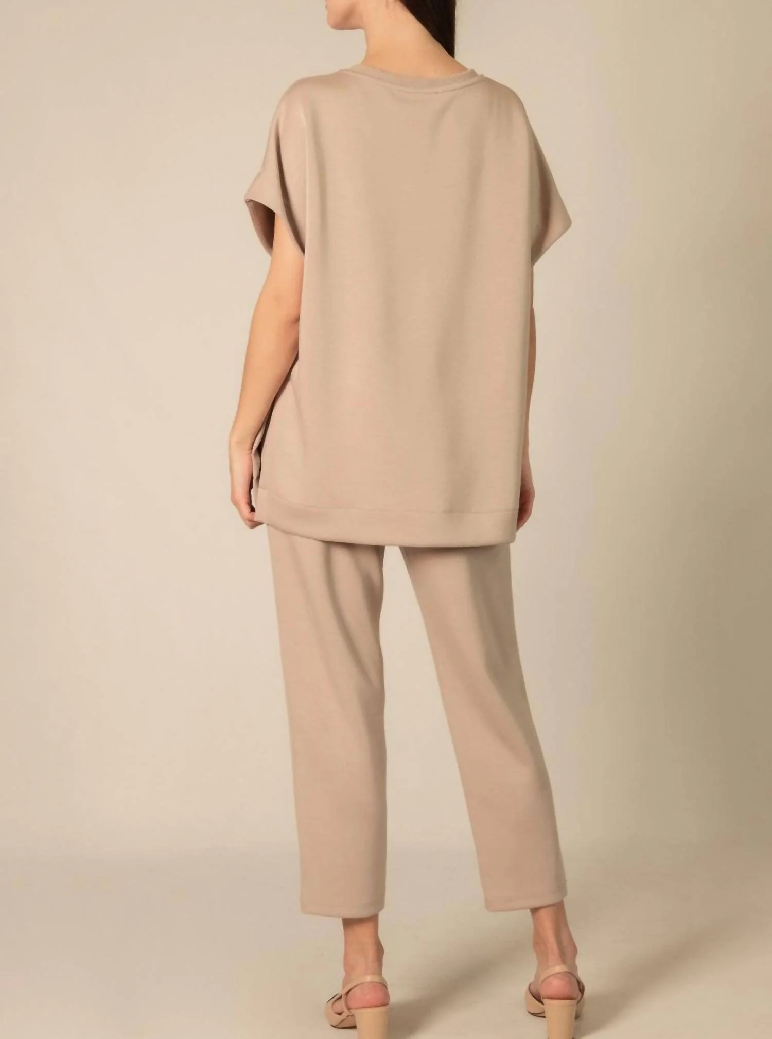 Lana Ankle Pant In Taupe - Image 2