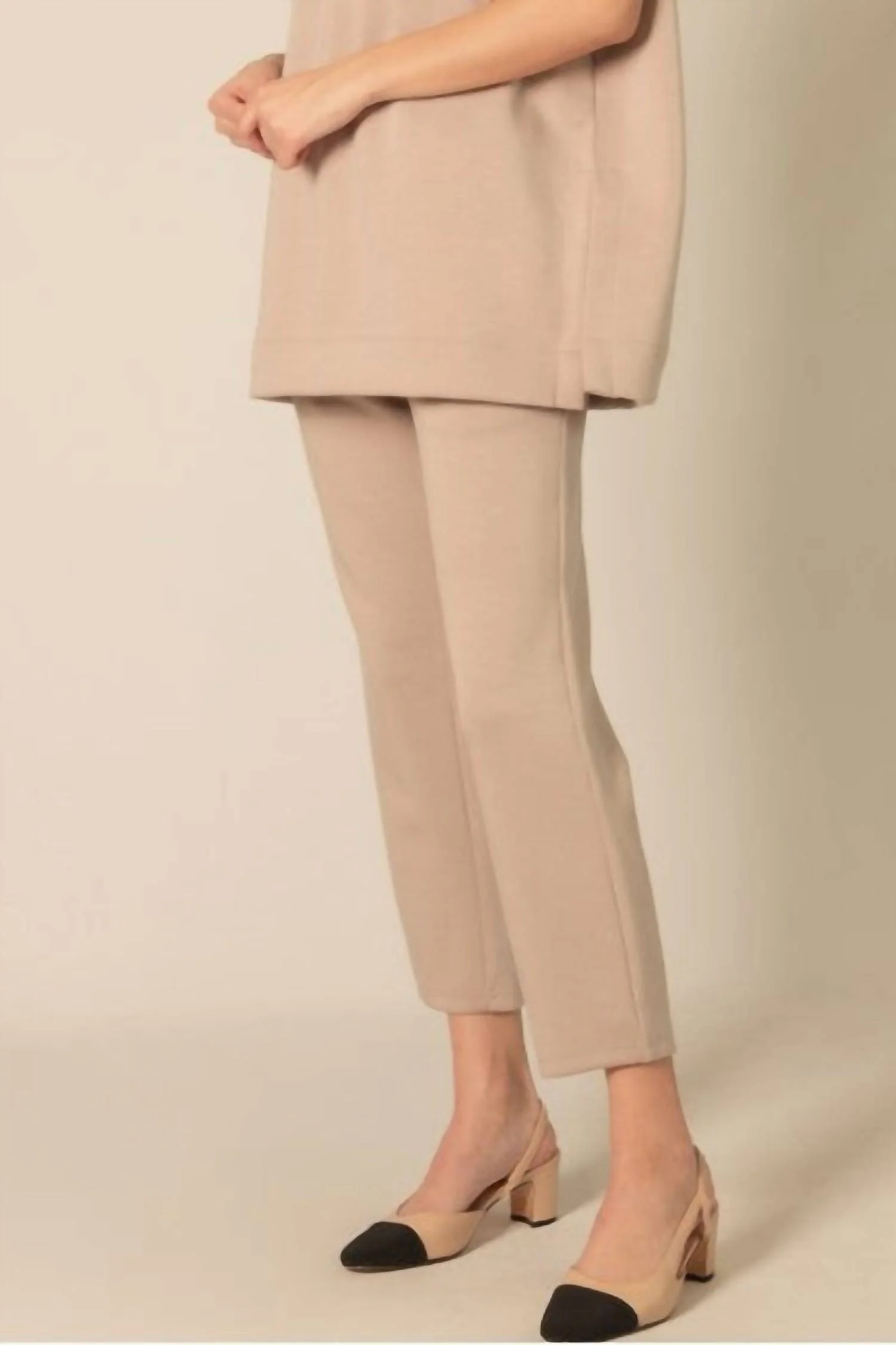 Lana Ankle Pant In Taupe - Image 3