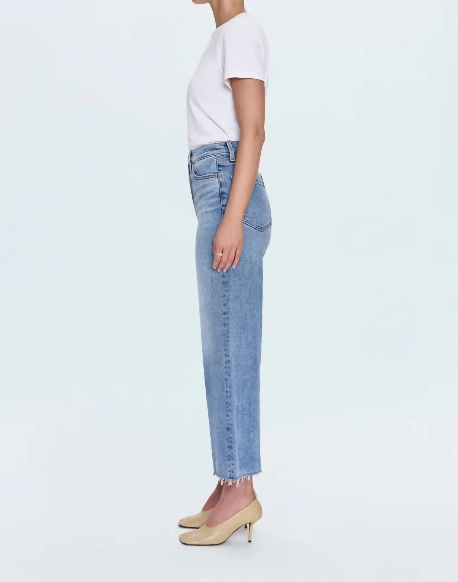 Lana Crop High Rise Ultra Wide Jeans In Bistro - Image 5