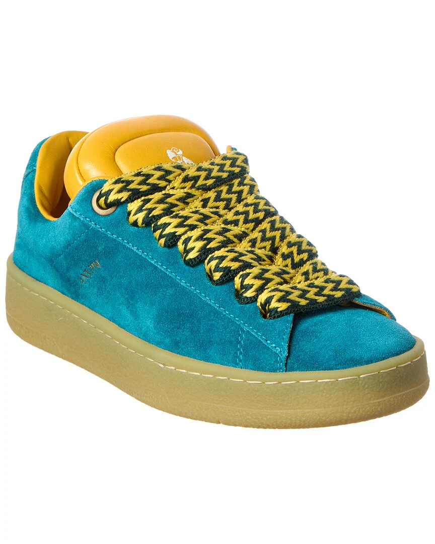 LANVIN Curb Lite Suede & Leather Sneaker