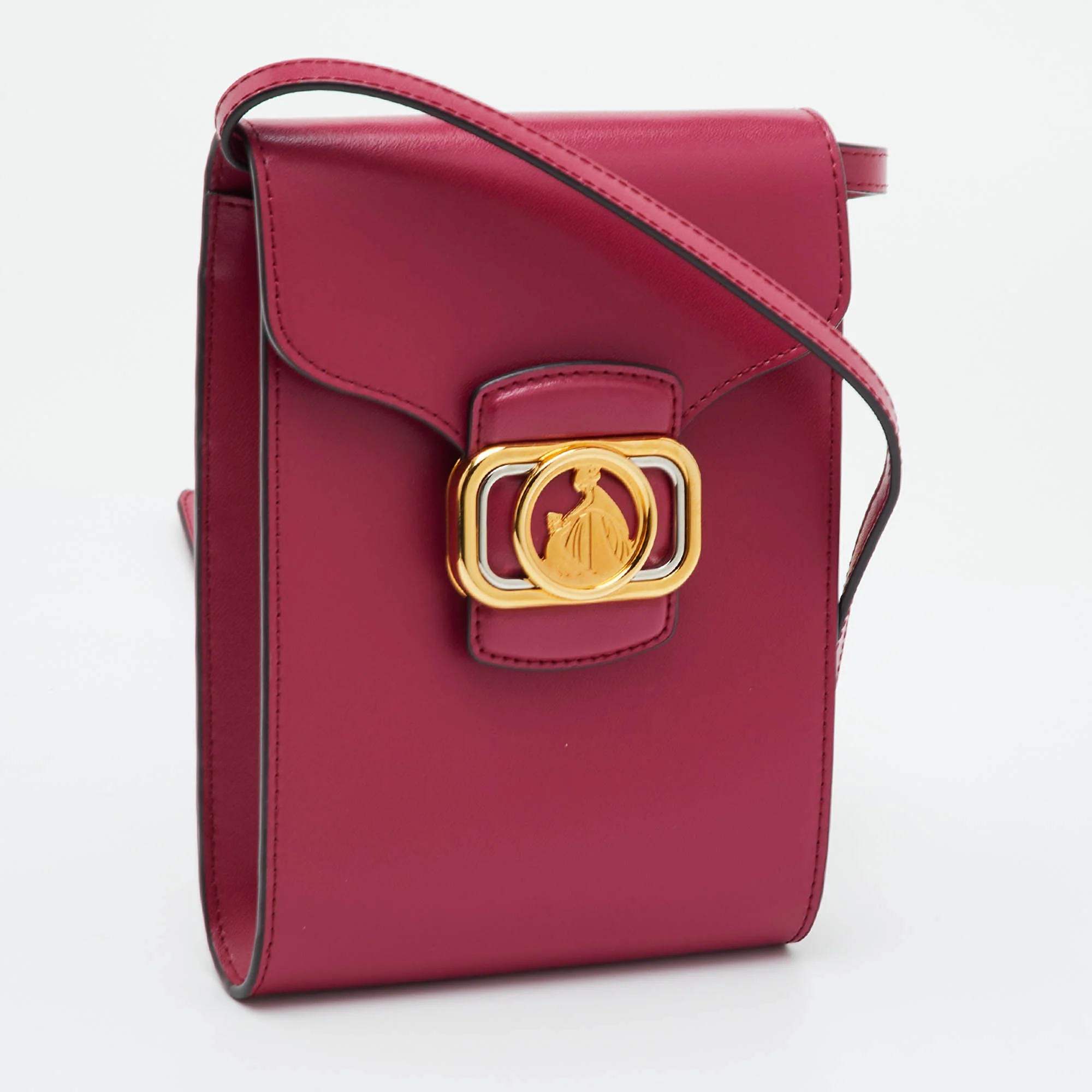Lanvin Mother And Daughter Pink Leather Flap Crossbody Bag - Image 3
