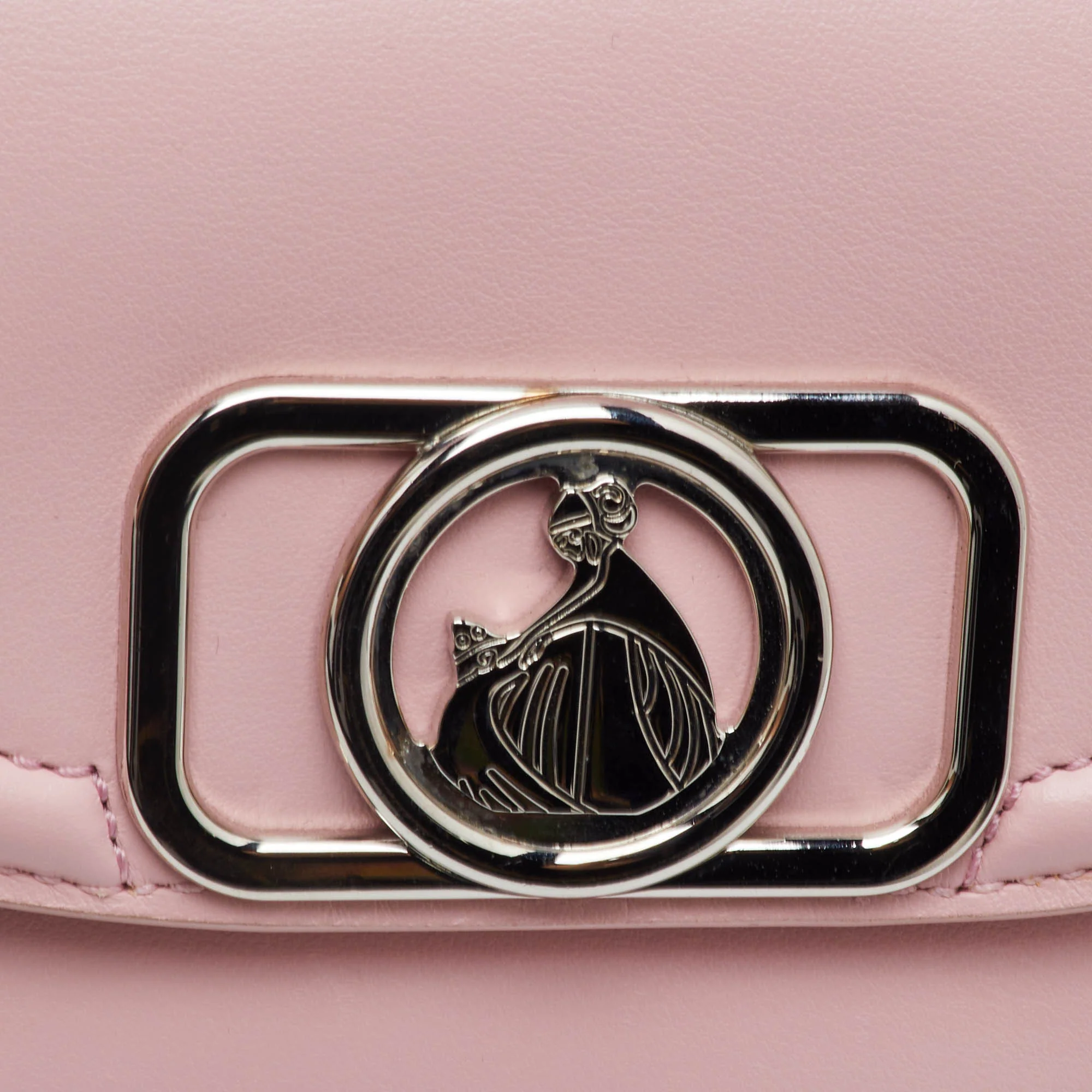 Lanvin Pink Leather Mini Crossbody Bag - Image 5
