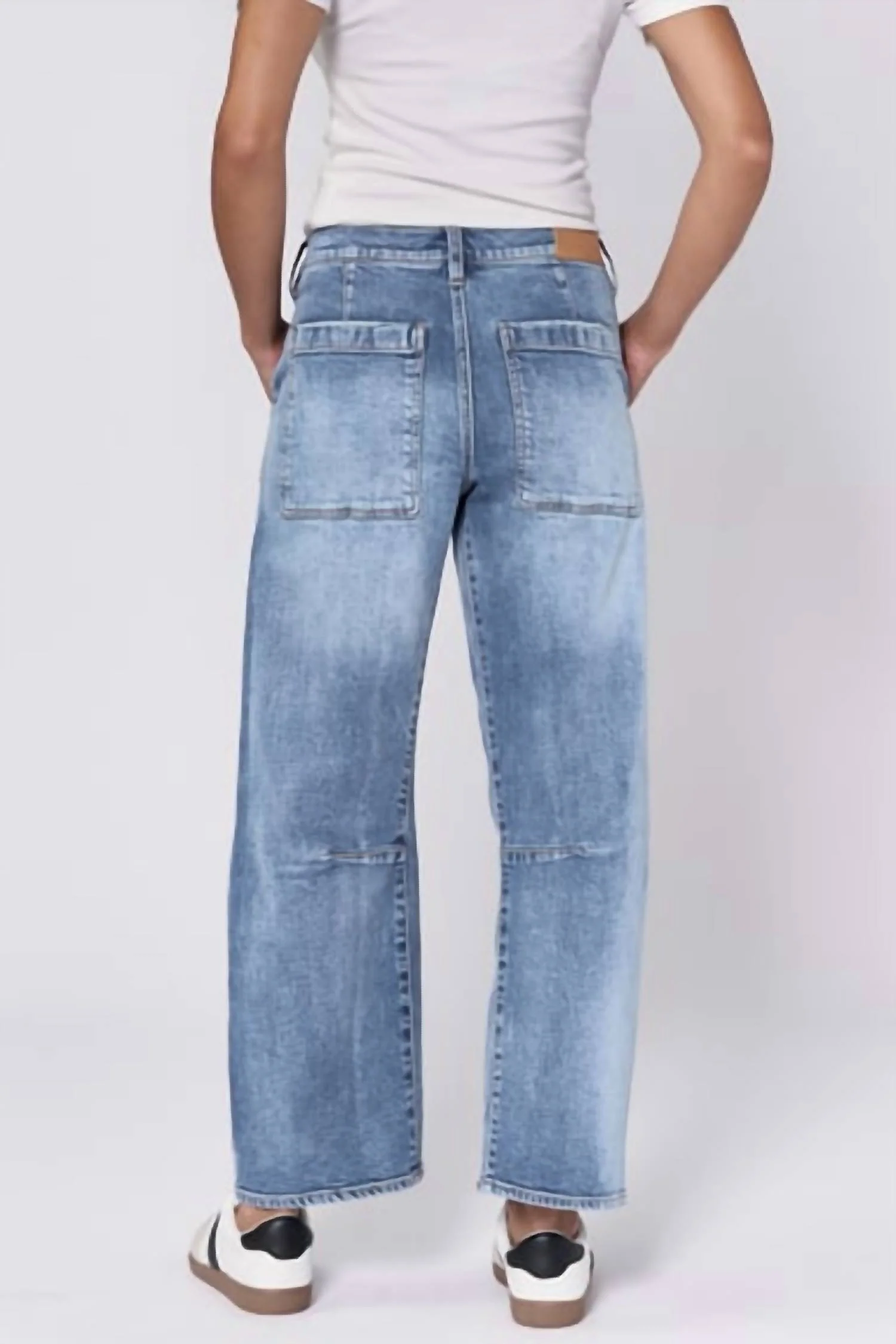 Lasso High Rise Clean Hem Jeans In Western Hue - Image 2