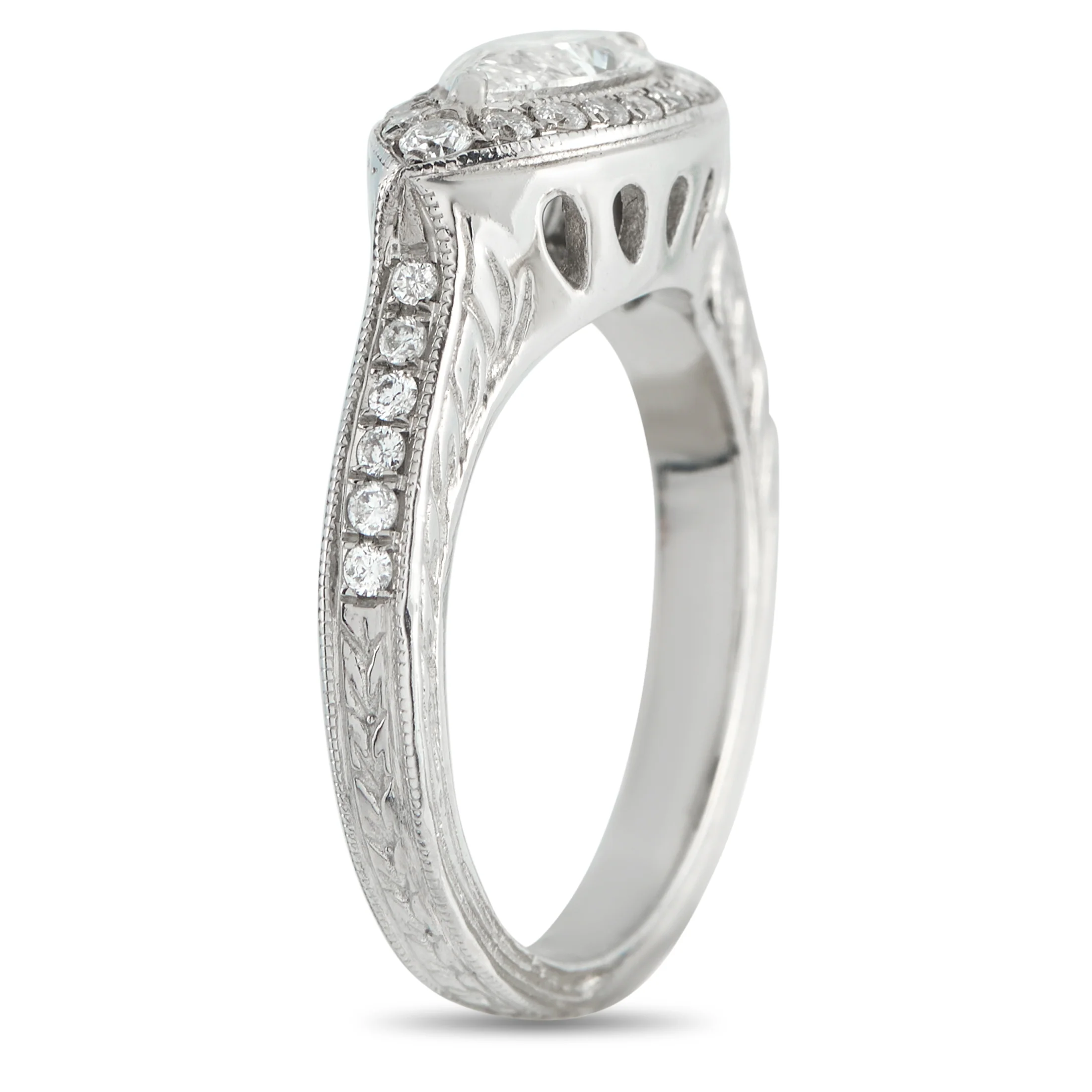 LB Exclusive 14K White Gold 1.05ct Diamond Ring MF35-051526 - Image 2