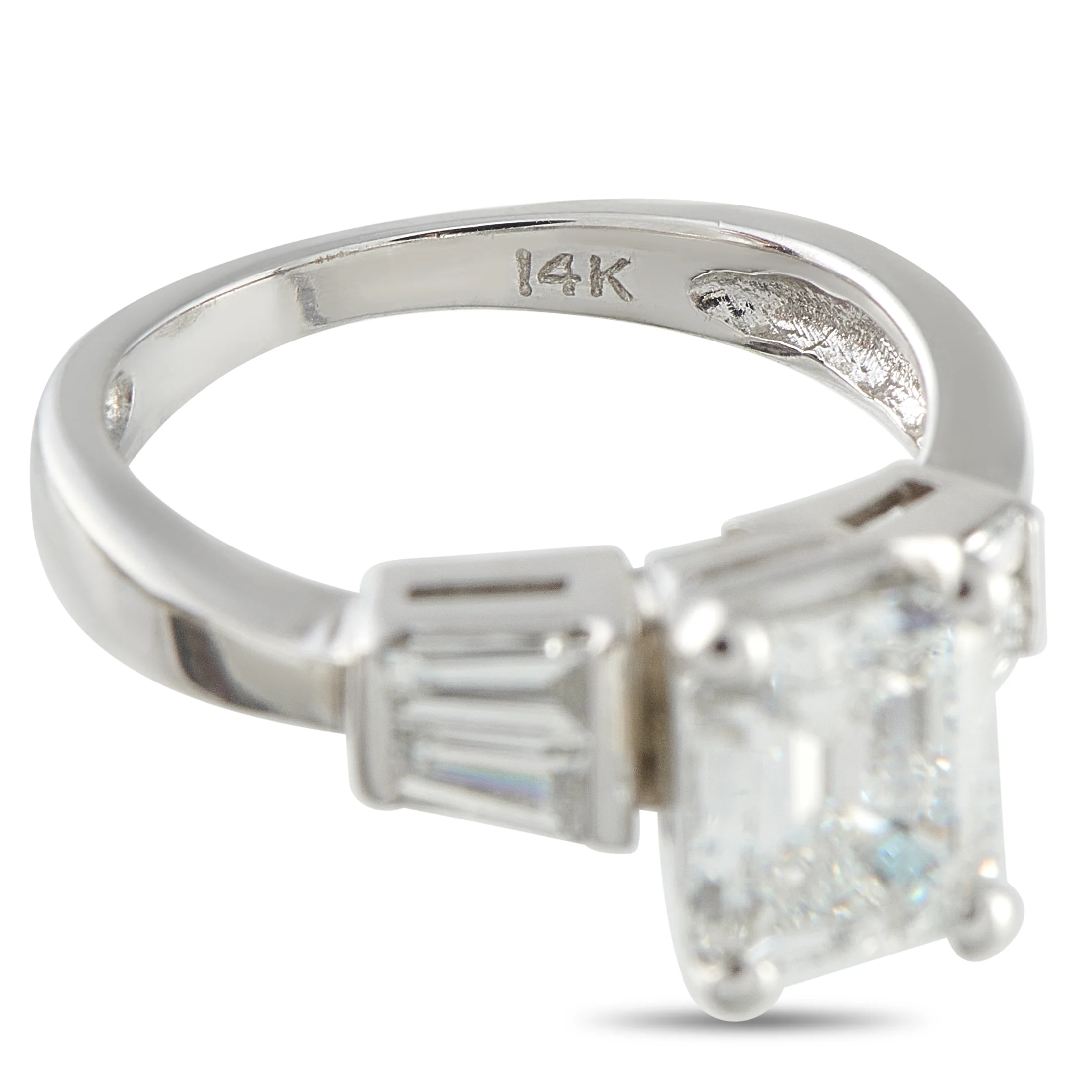 LB Exclusive 14K White Gold 2.39ct Diamond Ring MF21-051426 - Image 4