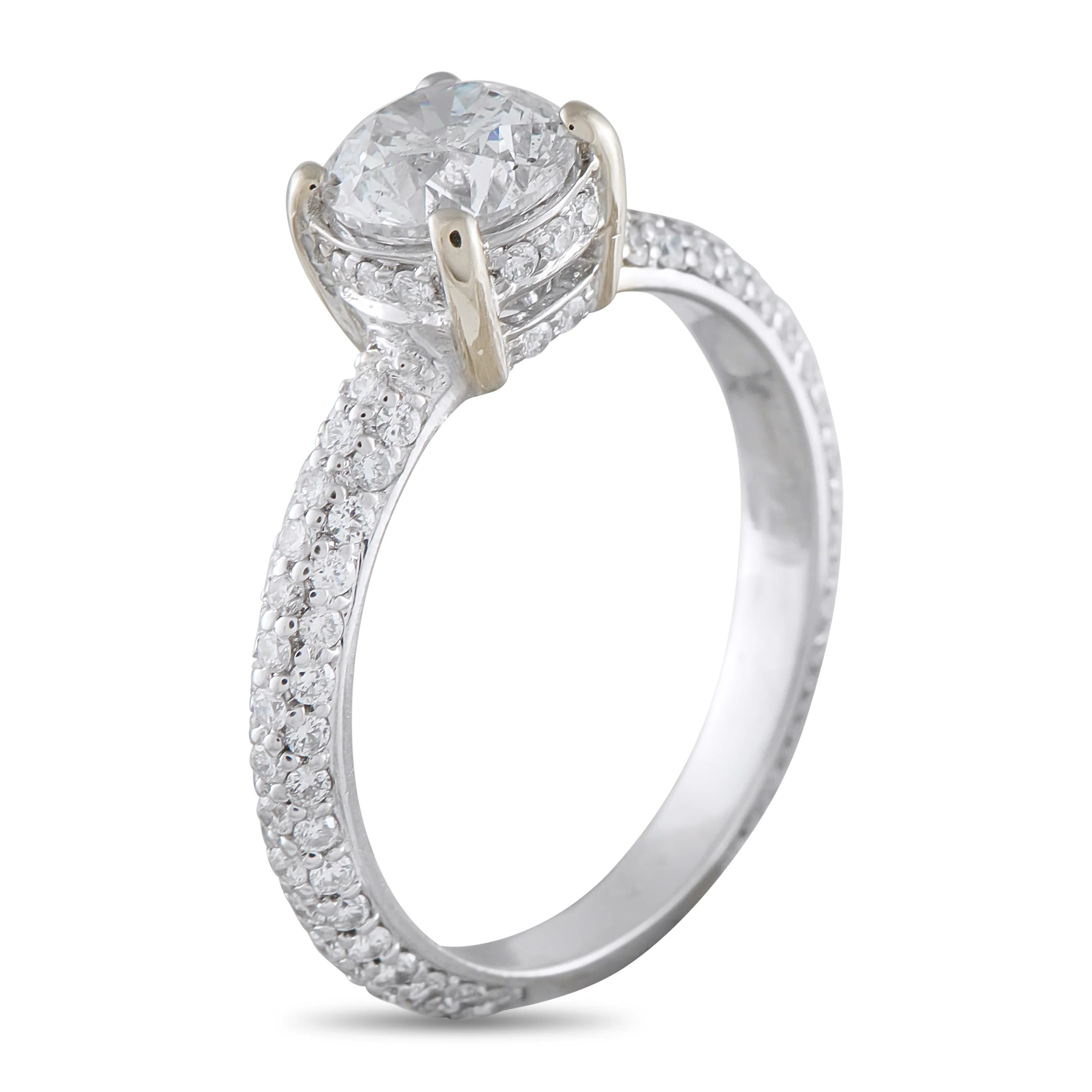 LB Exclusive 18K White Gold 1.82ct Diamond Ring MF24-051826 - Image 2