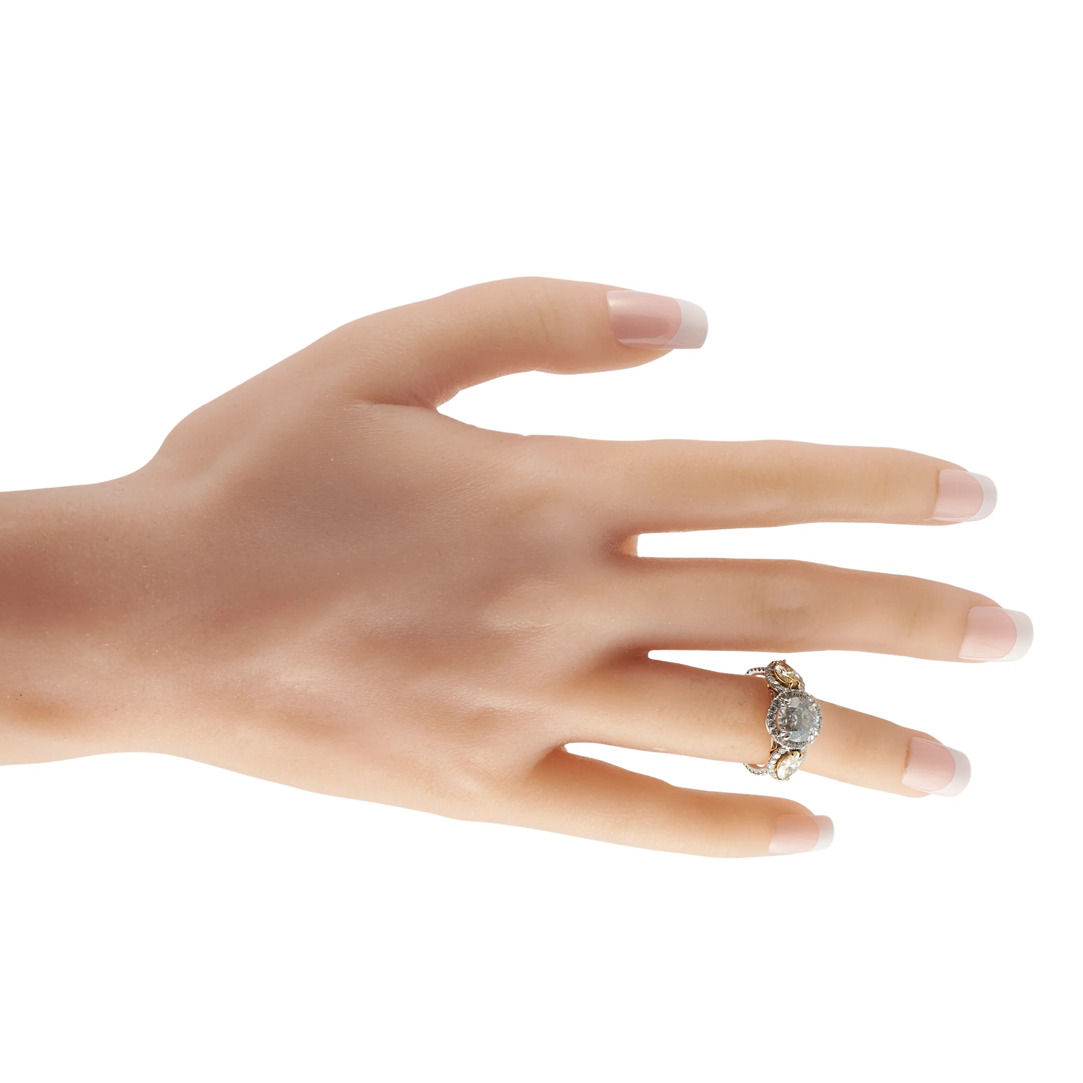 LB Exclusive 18K White Gold 3.52ct Diamond Ring MF16-051826 - Image 3