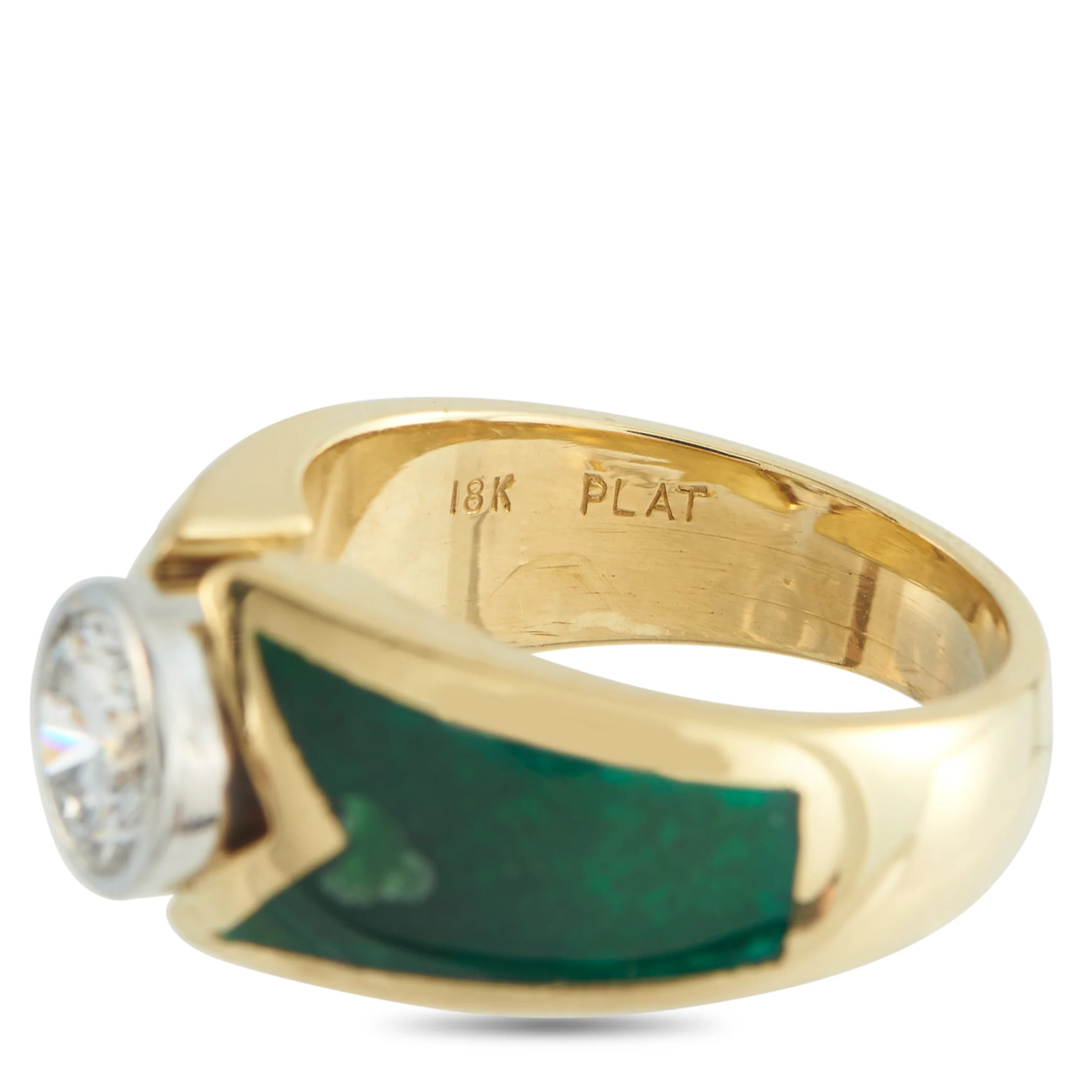 LB Exclusive 18K Yellow Gold 1.04ct Diamond Ring MF02-051826 - Image 4