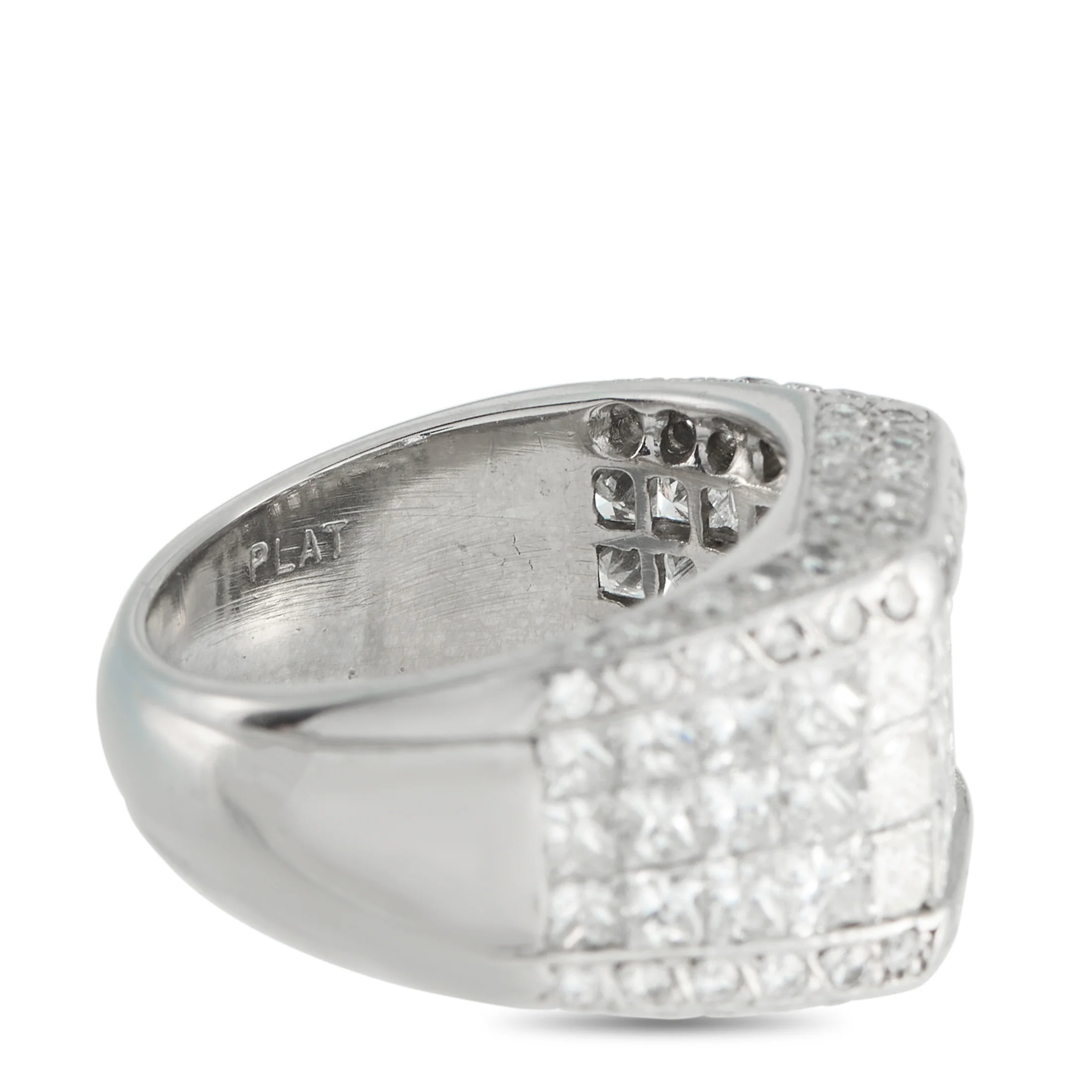 LB Exclusive Platinum 3.07ct Diamond Ring MF12-051526 - Image 4