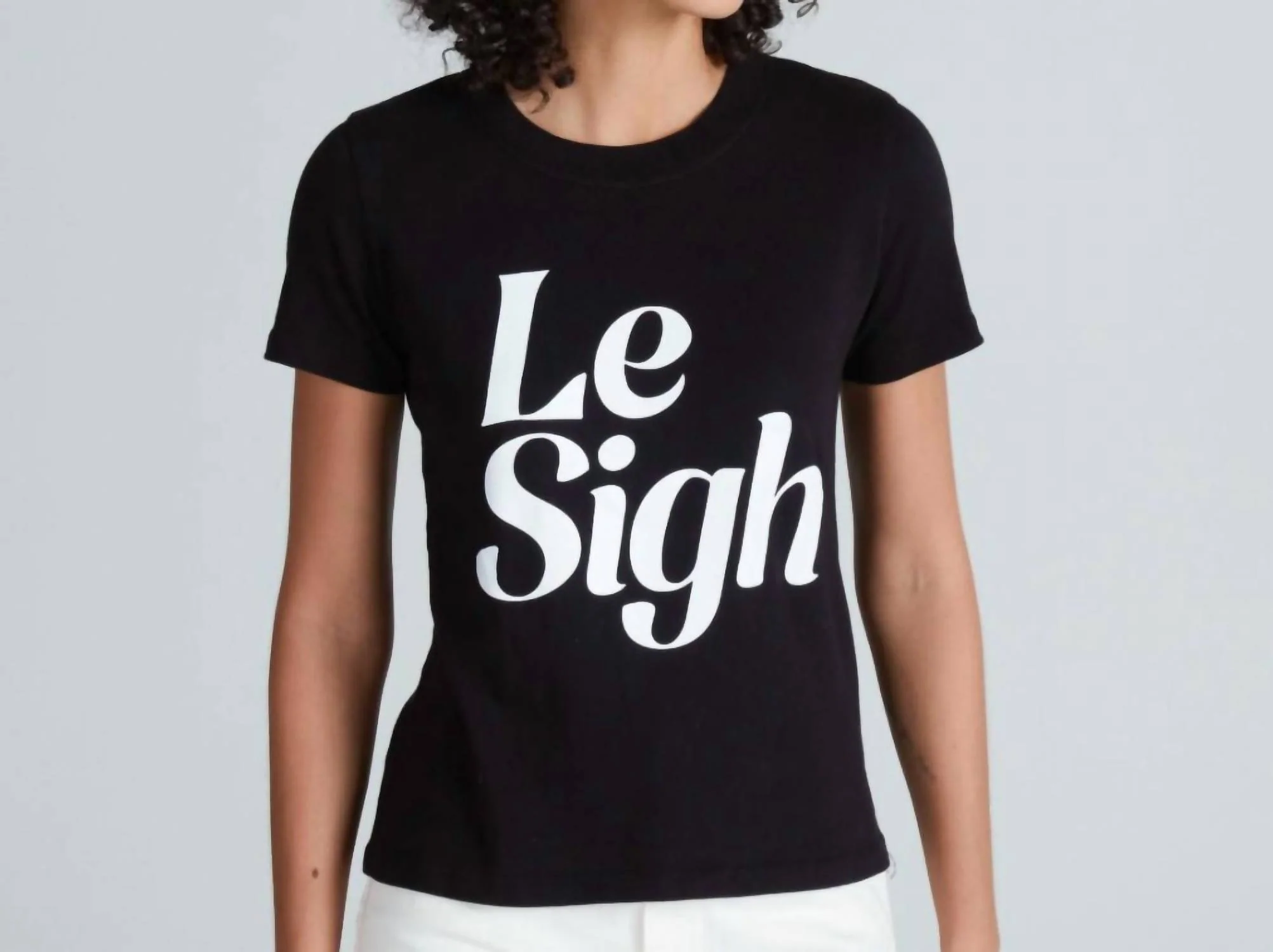 Le Sigh Printed Tee In Black