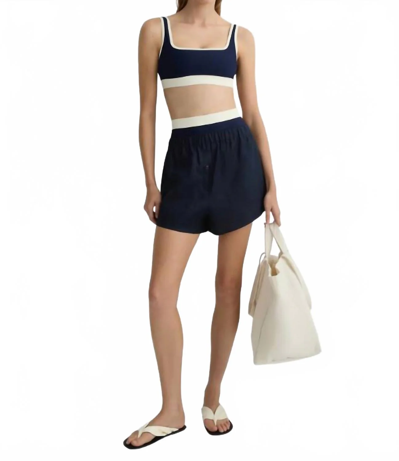 Leiden Elasticated Waistband Short In Navy