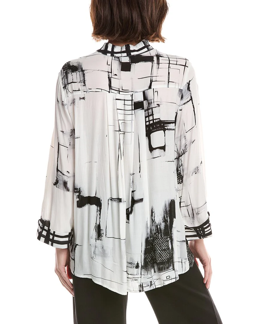 Lemon Grass Stand Collar Blouse - Image 2