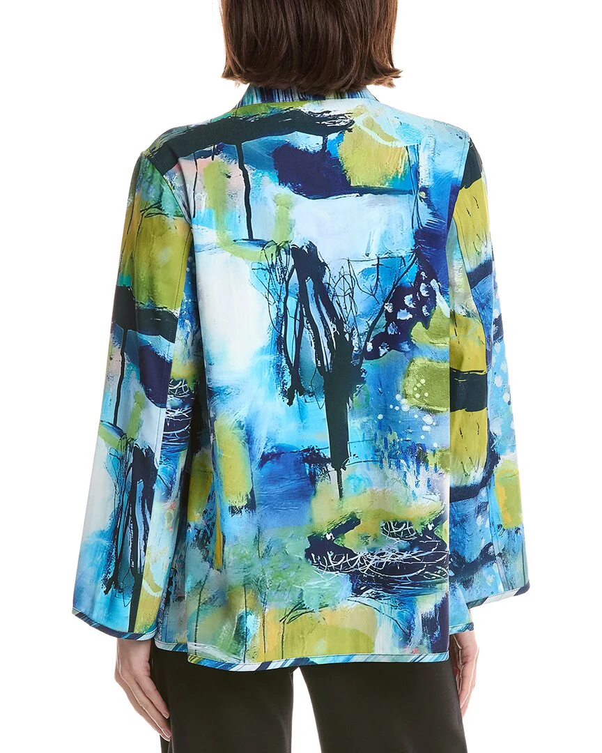 Lemon Grass Stand Collar Reversible Jacket - Image 2