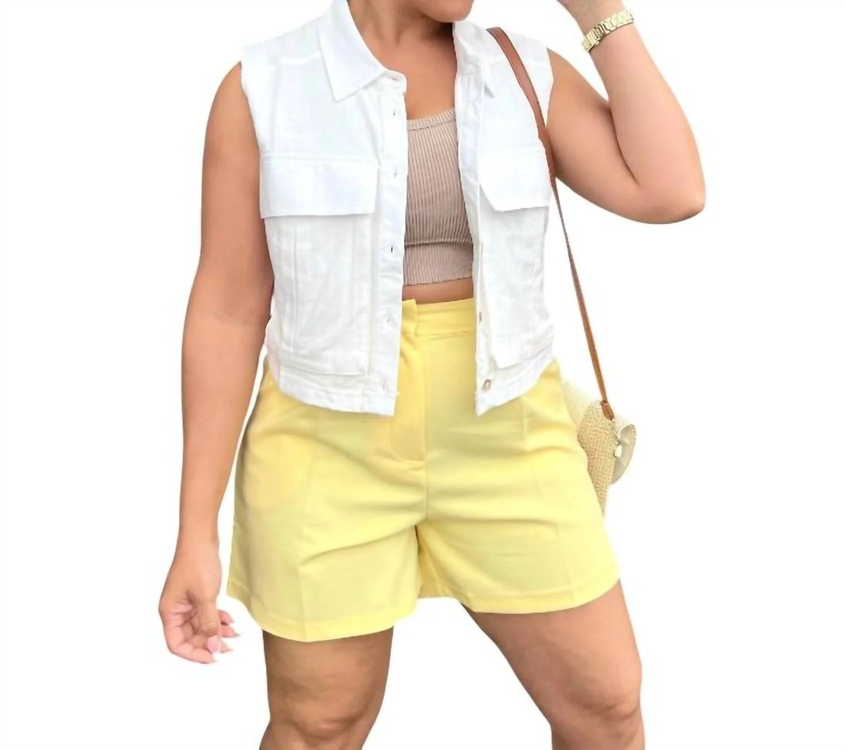 Lemon Squeeze Shorts In Yellow