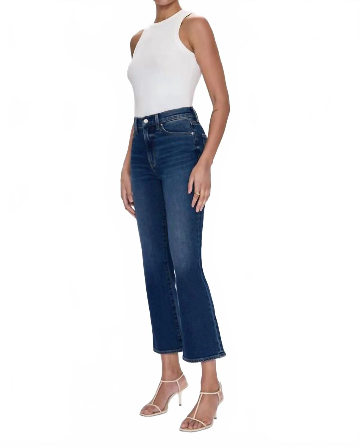 Lennon High Rise Crop Boot Jean In Broadway - Image 2
