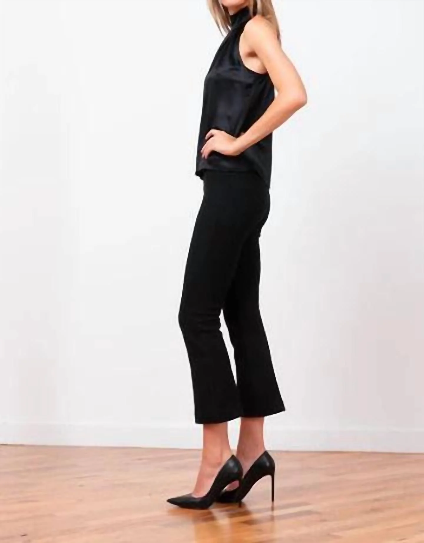 Leo Boucle Pants In Black - Image 2