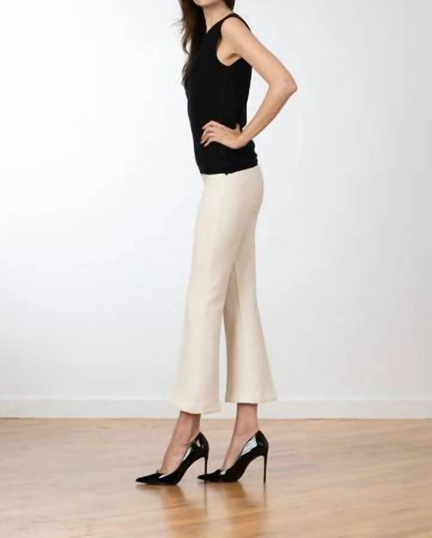 Leo Boucle Pull-On Pants In Winter White - Image 3