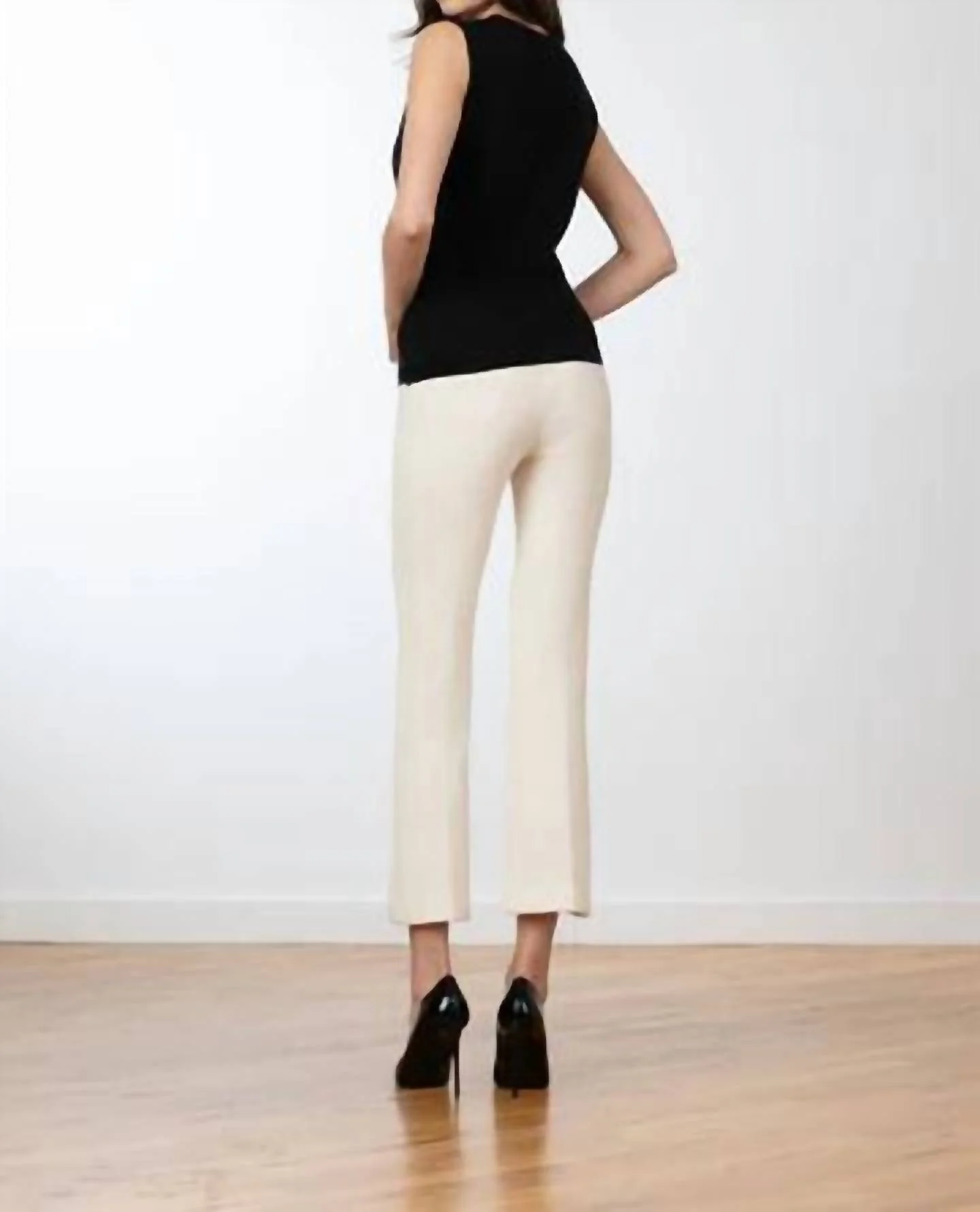 Leo Boucle Pull-On Pants In Winter White - Image 4