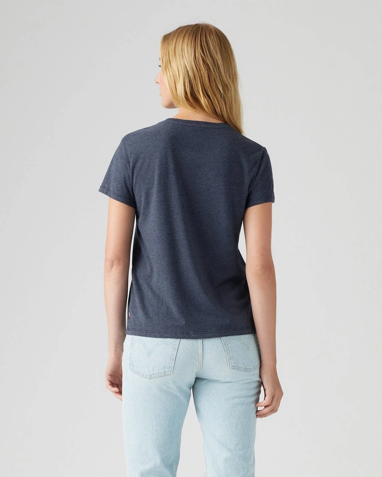 Levi's Graphic Perfect T-Shirt Women's Blue Short Sleeve Crew Neck PAL85 - Image 2