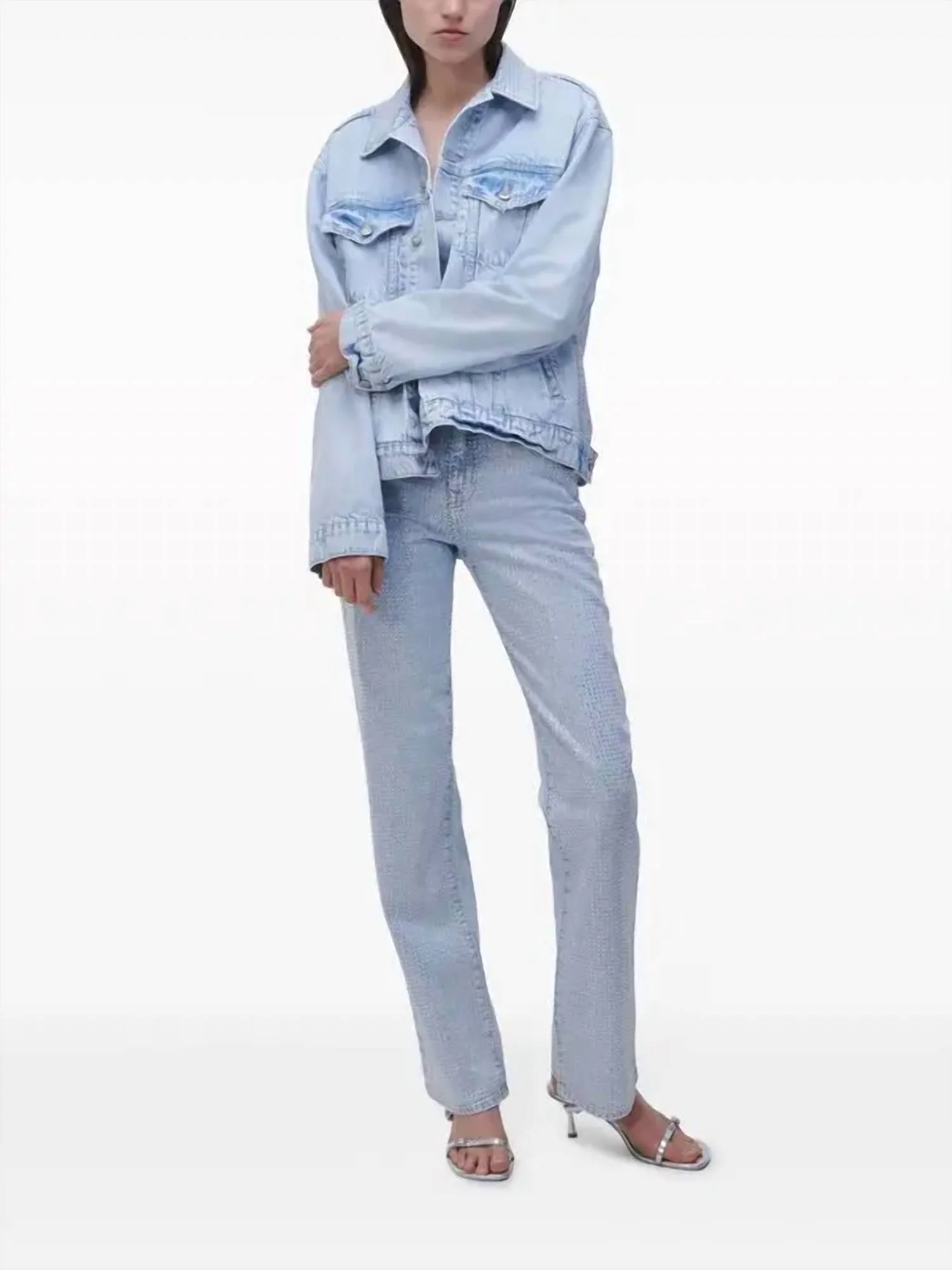 Liam High Rise Straight Leg Jeans In Indigo