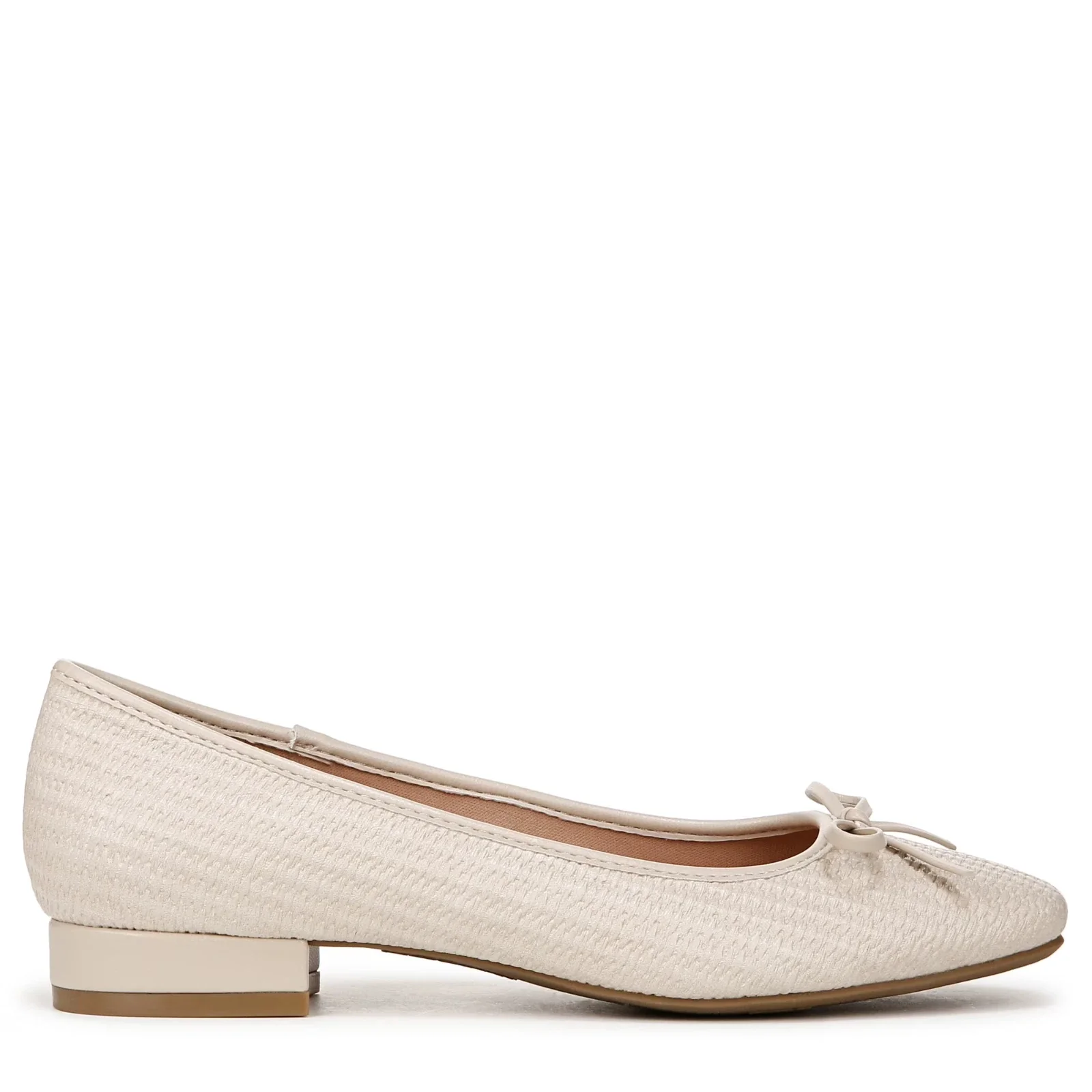 LifeStride Cheers Ballet Flats Women's Almond Milk Square Toe Slip On HTAT970 - Image 2