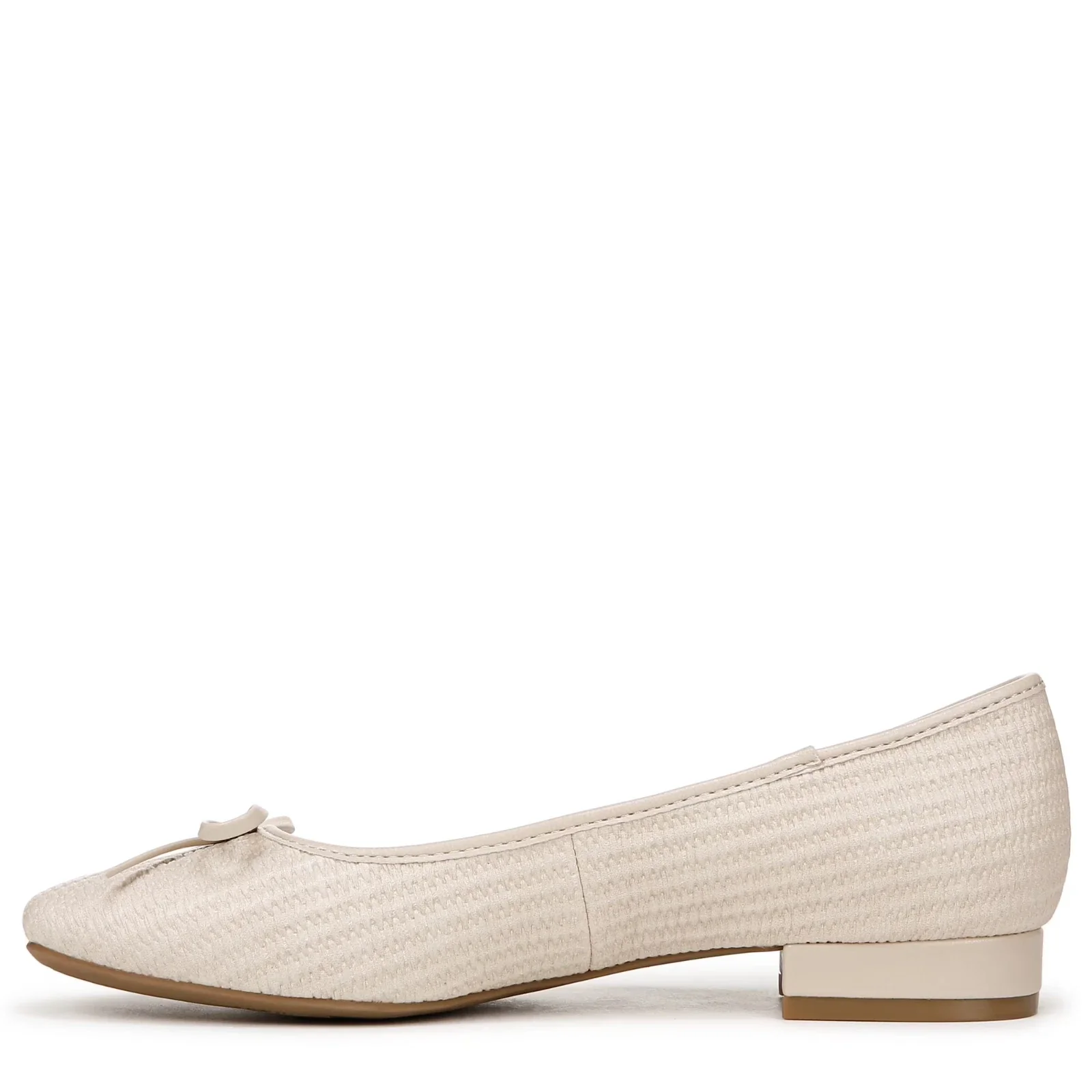 LifeStride Cheers Ballet Flats Women's Almond Milk Square Toe Slip On HTAT970 - Image 3
