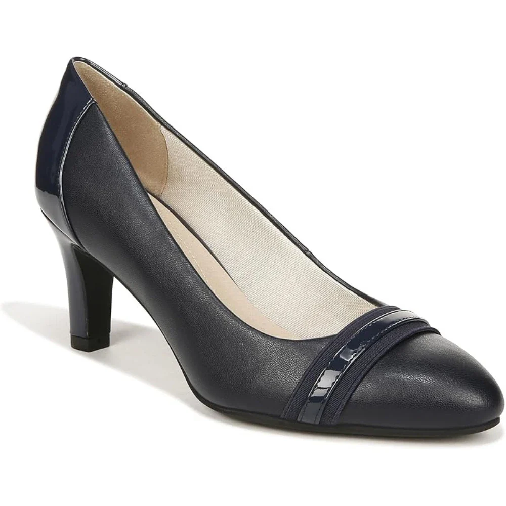 LifeStride Gio I8941S2400 Pump Women's Black Faux Leather Stiletto Heel HTAT963 - Image 2