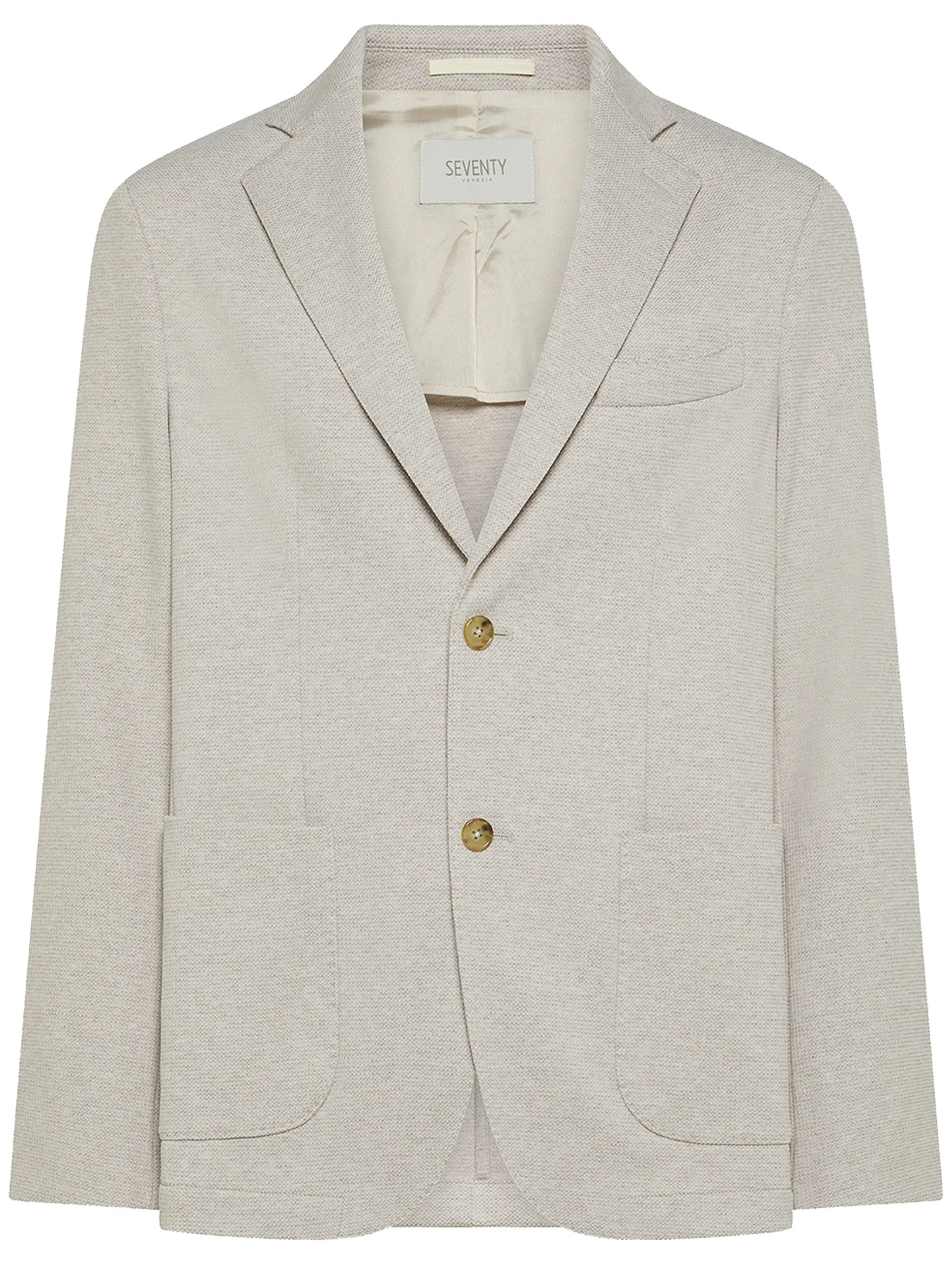 Light Beige Tailored Casual Blazer Jacket