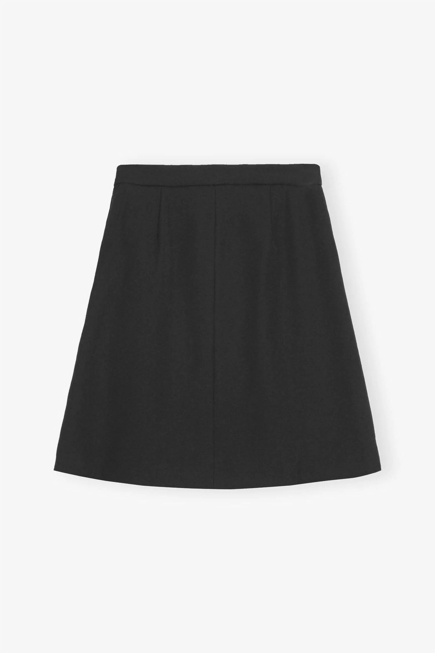 Light Twill Suiting Skirt In Black - Image 5