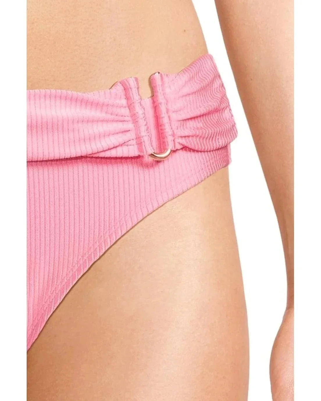 Lilly Pulitzer Kashin Bikini Bottom Womens Rousseau Pink Rib Swimwear DDR2393 - Image 5
