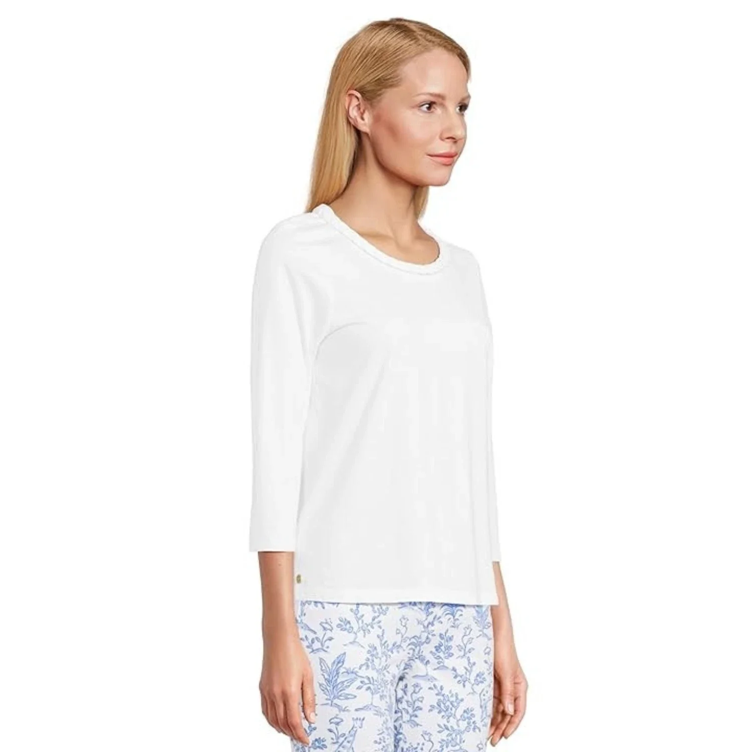 Lilly Pulitzer Paulson Top Women's Resort White 100% Cotton Blouse GBO1855 - Image 2