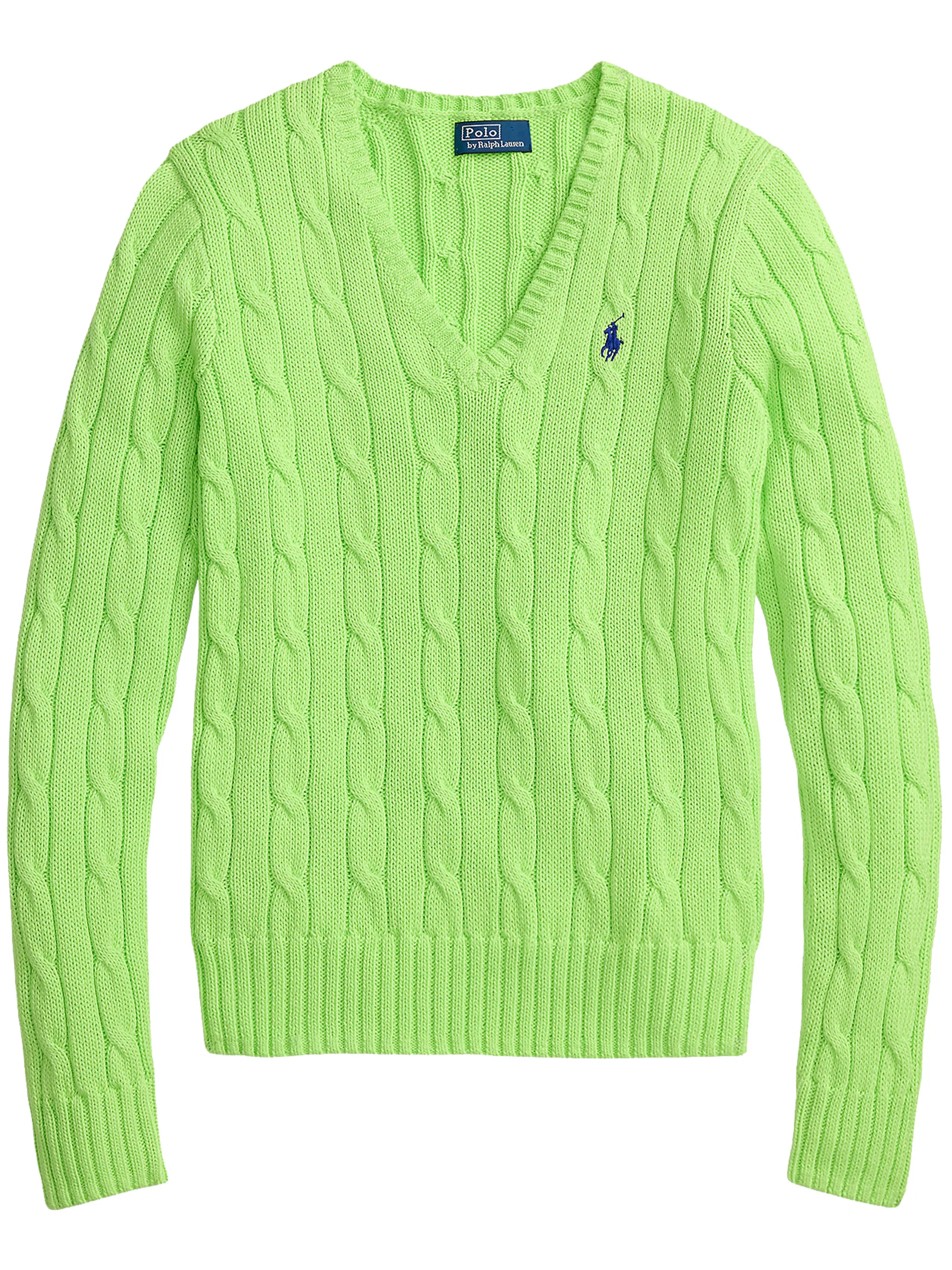 Lime Green Kimberly Pullover Cotton Sweater