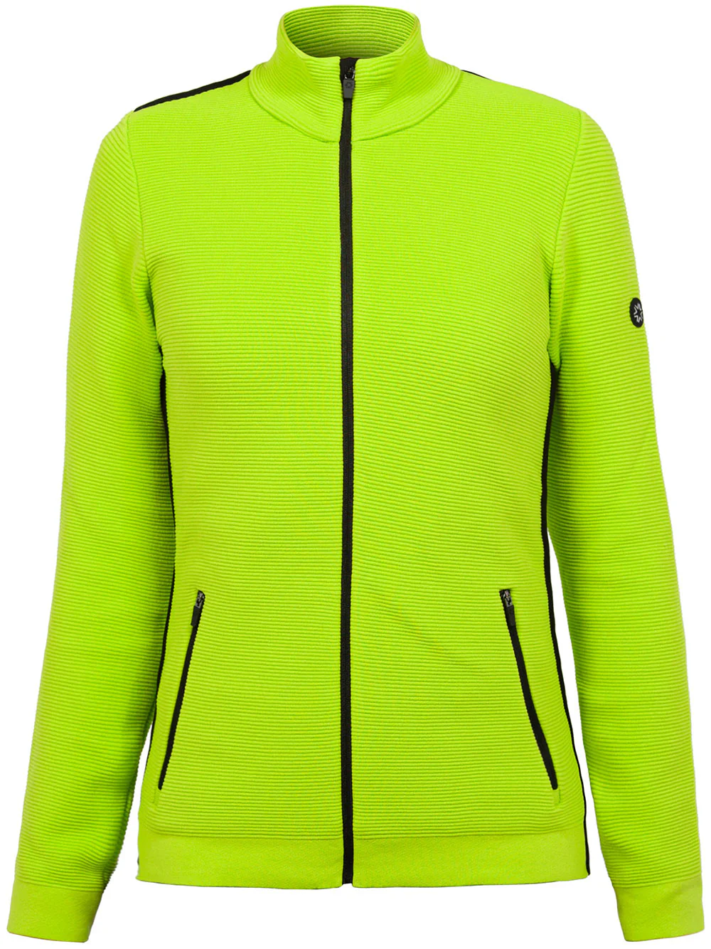 Lime Green Senales Ribbed Technical Ski Jacket