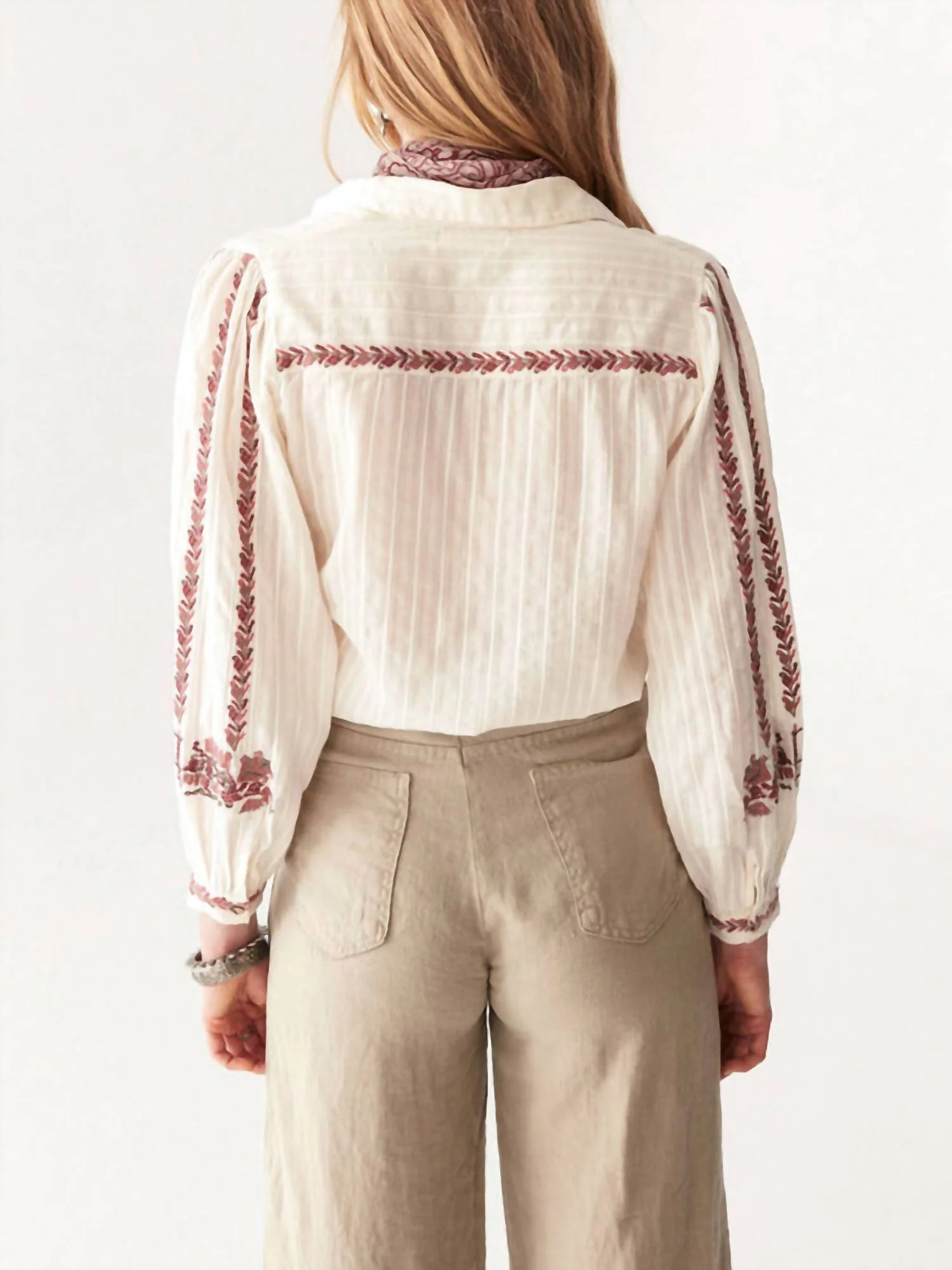 Linda Long Sleeve Blouse In Dusty Springfield - Image 2
