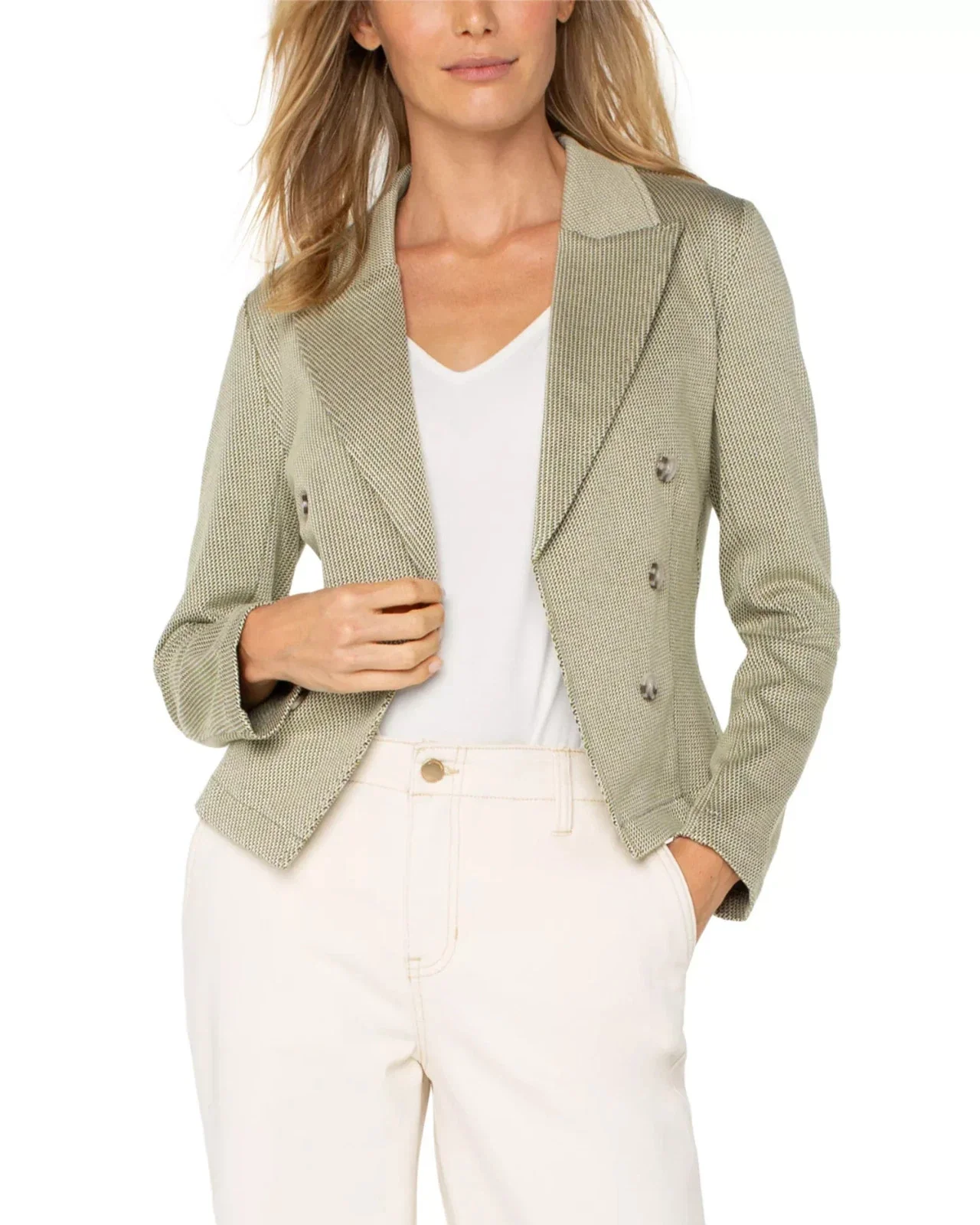 Liverpool Los Angeles Blazer Women's Artichoke Lofty Denim Open Front DDR2809 - Image 3