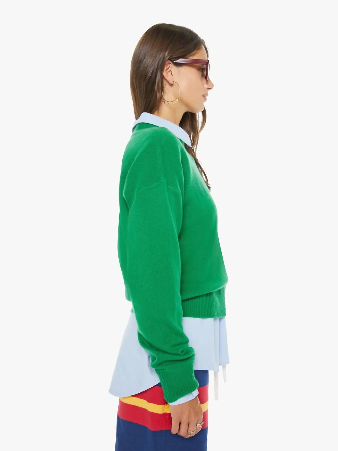 Logo Jumper Sweater In Green - Image 3