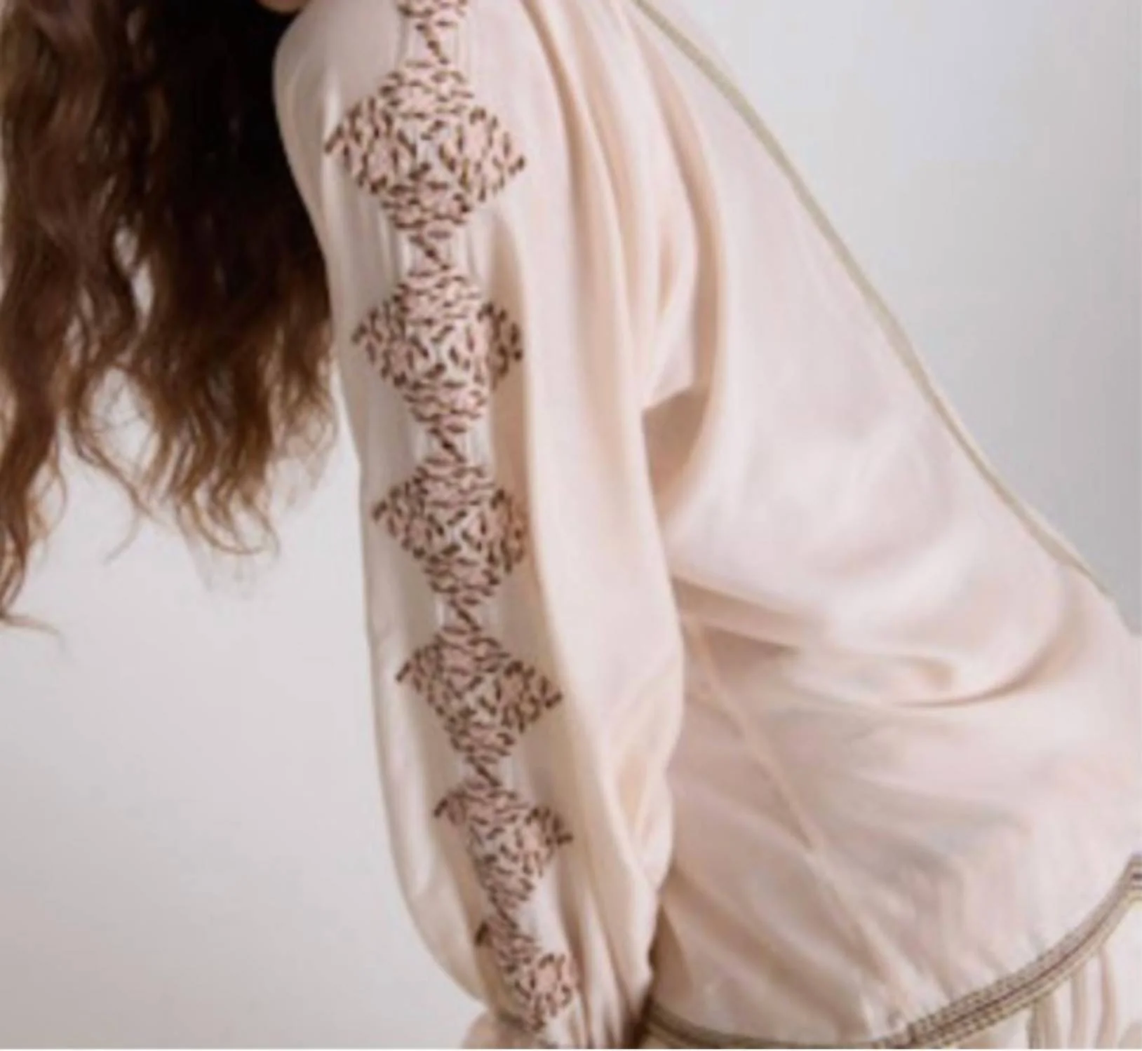 Lombard Hale Blouse In Ecru - Image 3