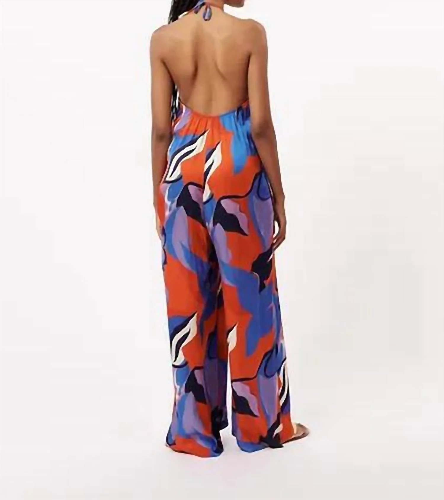 Lona Jumpsuit In Moving Flowers - Image 2