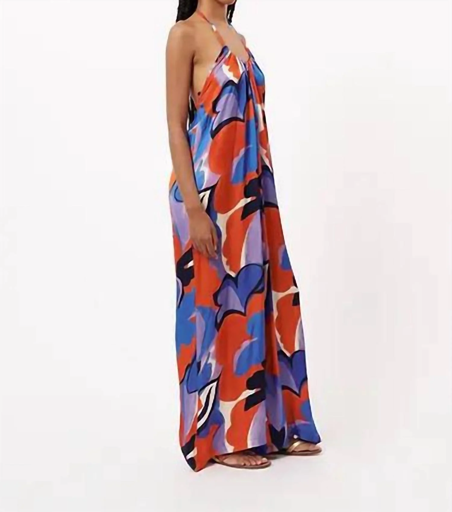 Lona Jumpsuit In Moving Flowers - Image 3