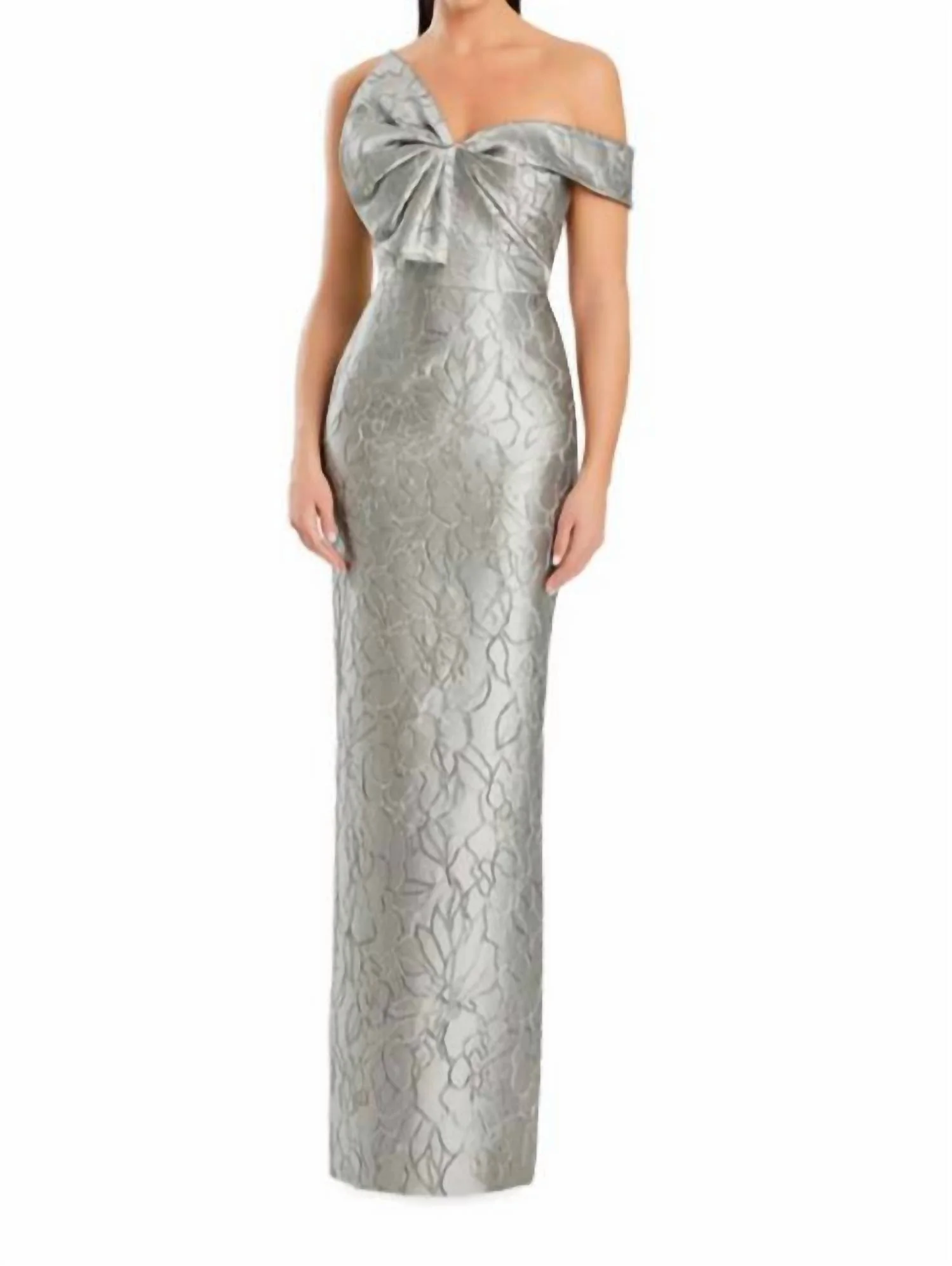 Long Gown In Silver