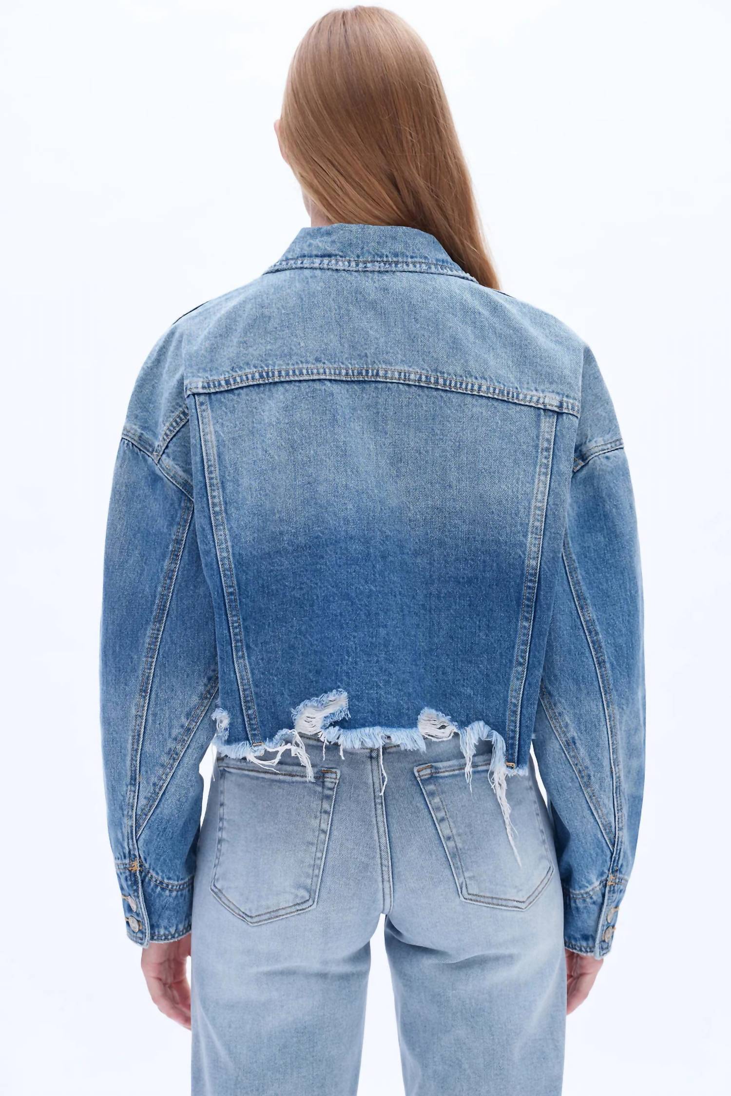 Long Sleeve Denim Jacket - Image 2