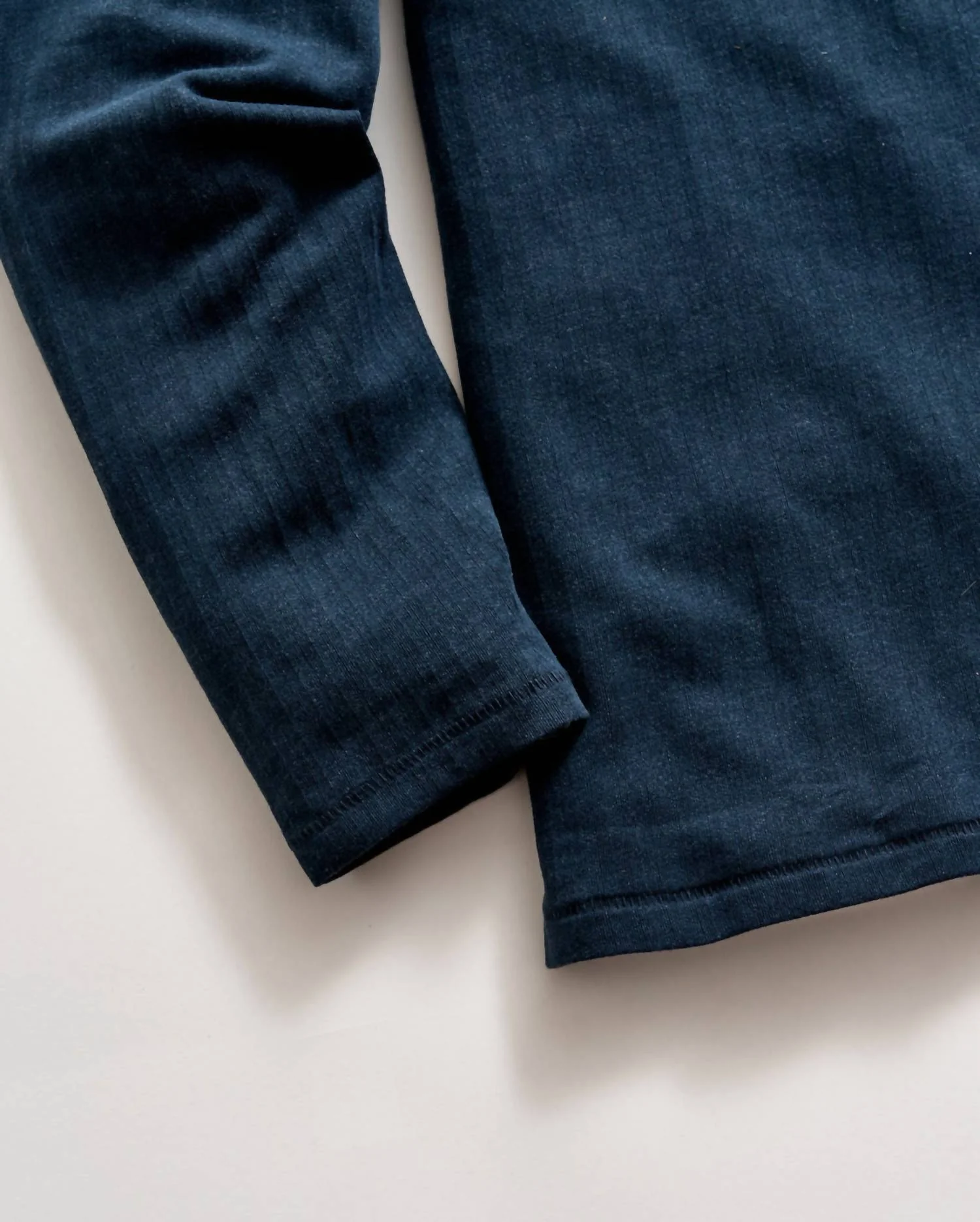 Long-Sleeve Herringbone Polo In Carbon Blue - Image 3