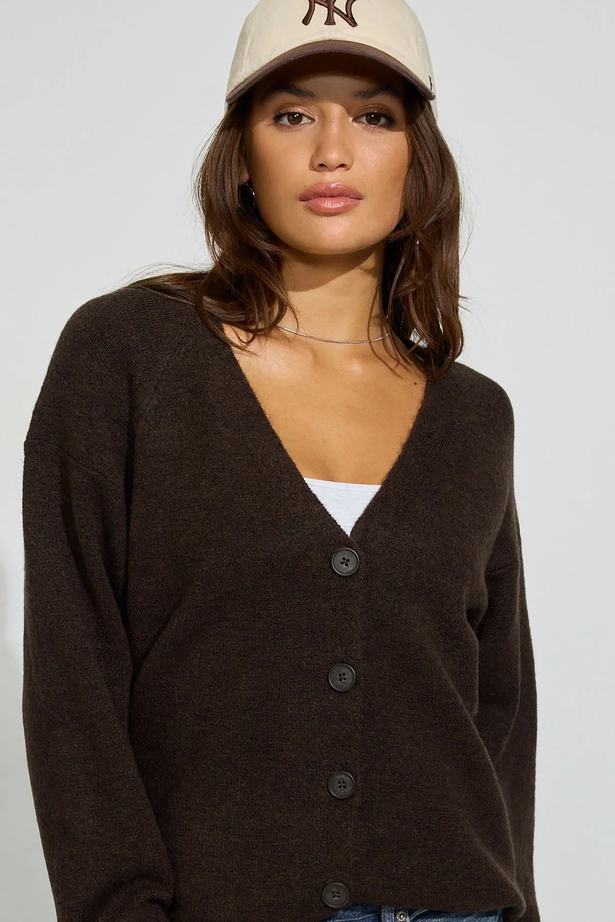Long Sleeve Spongy Oversized Cardigan - Image 3