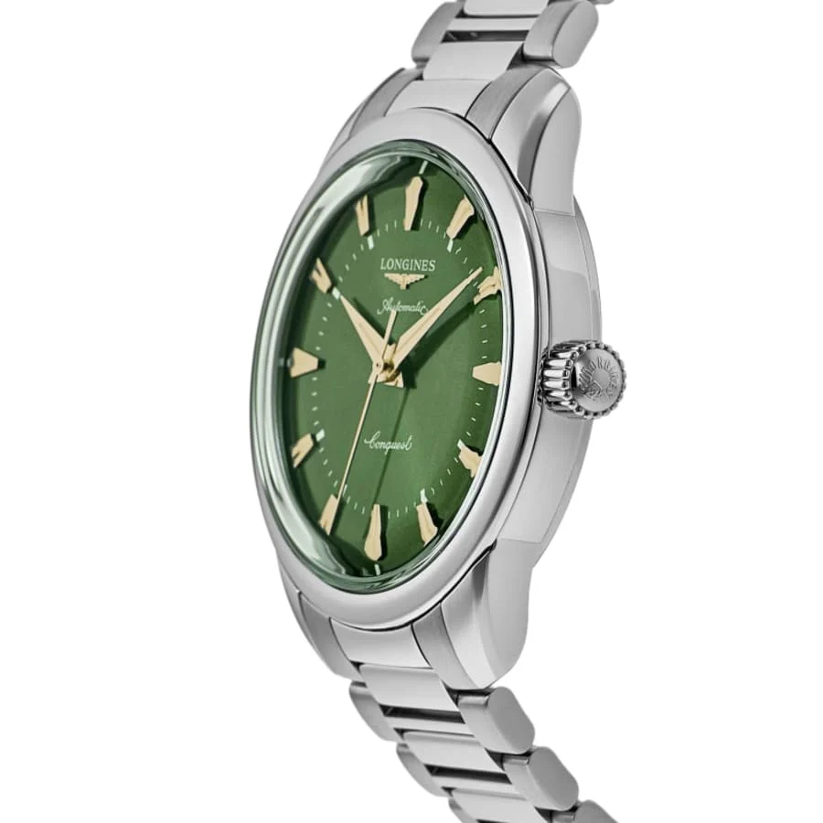 Longines Conquest Heritage Automatic Green Dial Stainless Steel Men's Watch L1.650.4.02.6 - Image 3