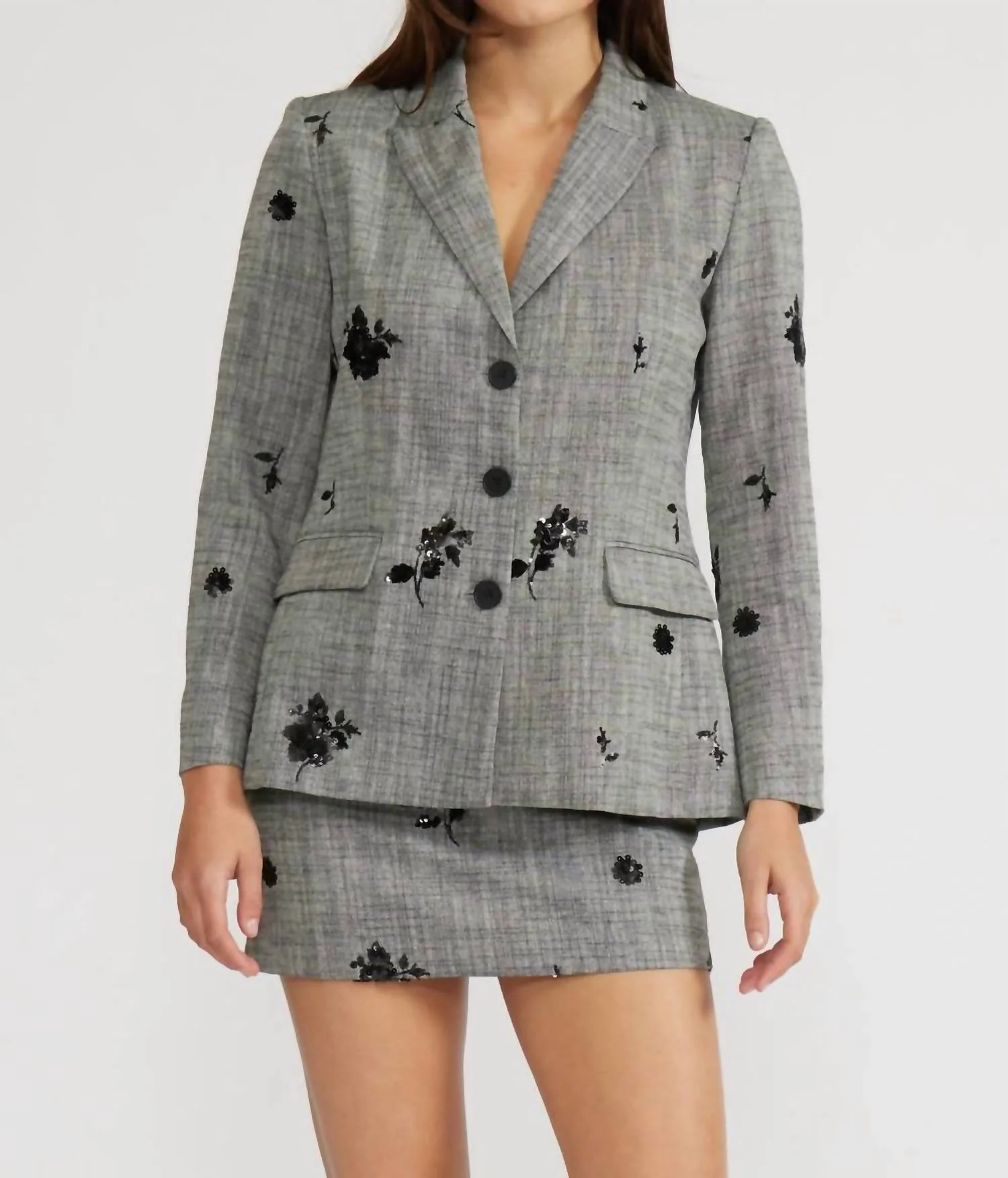 Louisa Blazer In Grey