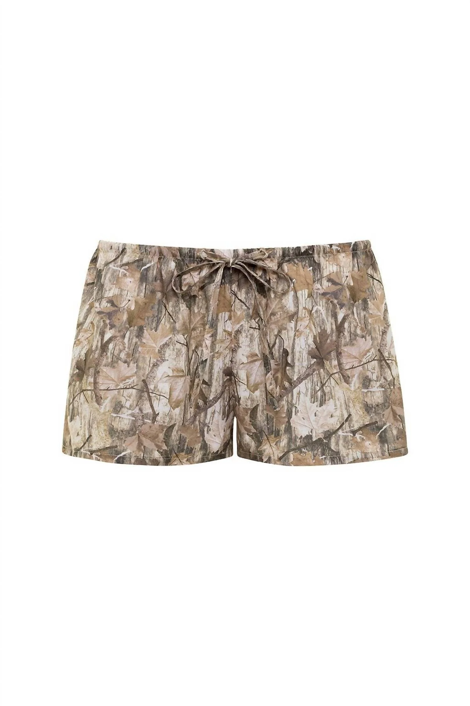 Low-Rise Drawstring Short In Camo - Image 3