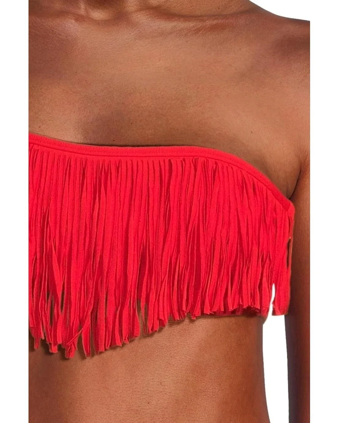 LSpace Dixie Bikini Top Women's Flame Strapless Bandeau Swimwear GBO2343 - Image 4