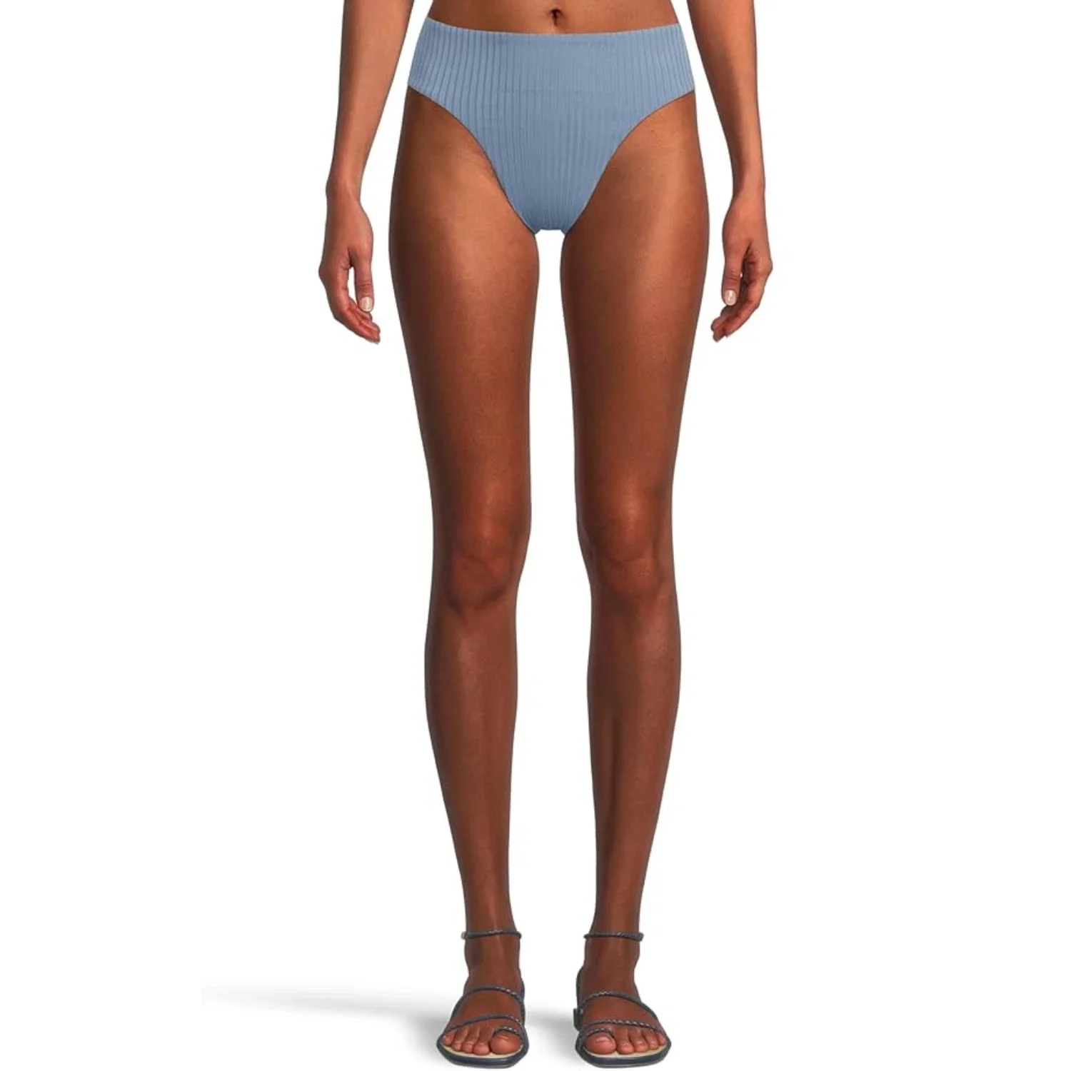 LSPACE Savannah Bikini Bottom Women's Baltic Gray Stretch Swimwear JZZ686