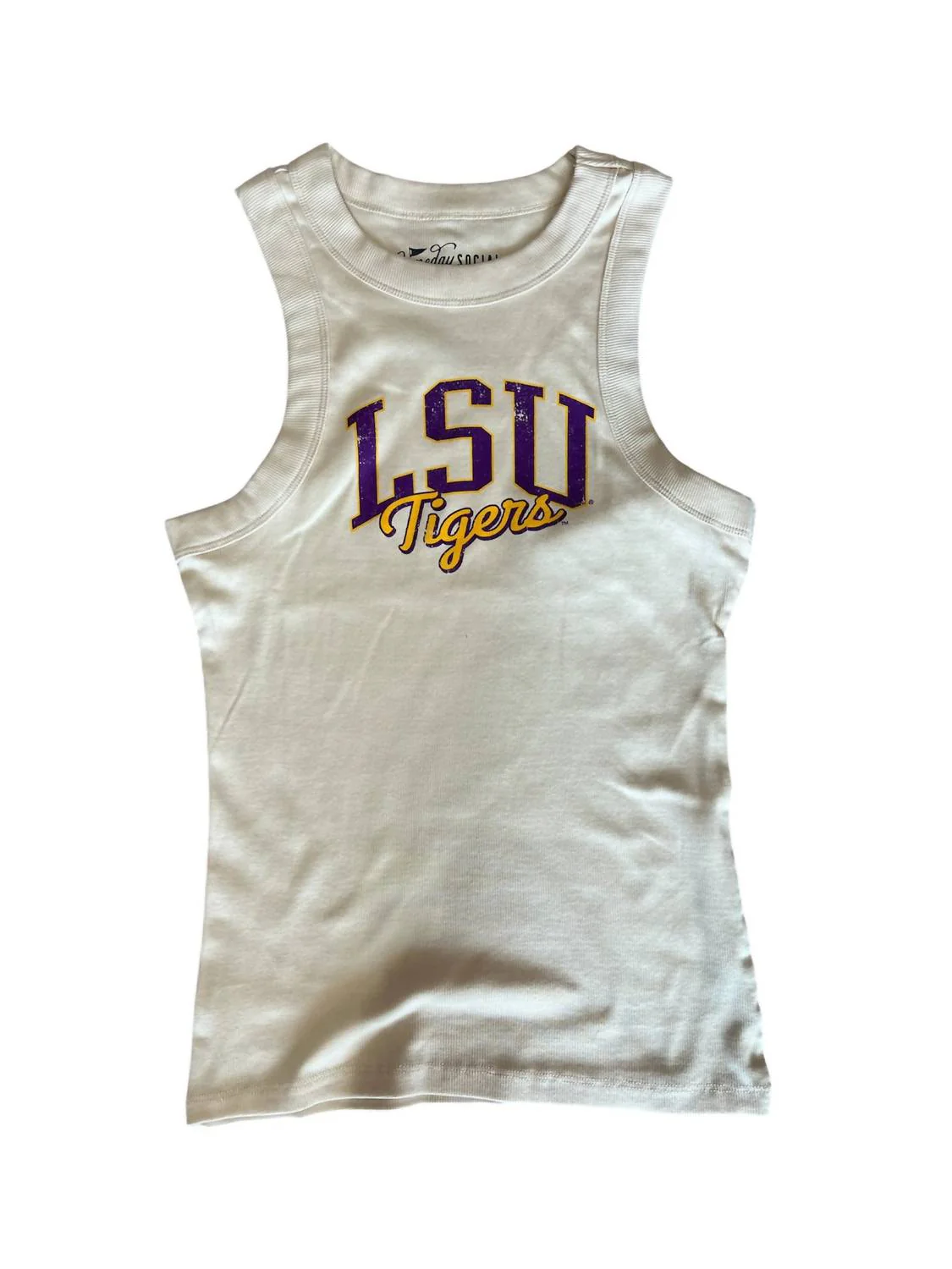 Lsu Tigers Tank Top In Oatmeal - Image 2