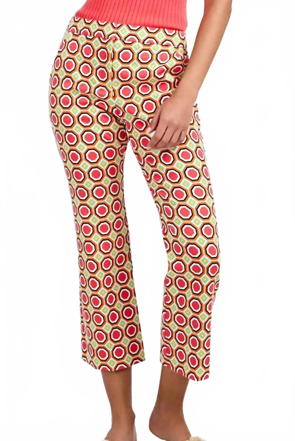 Lulu Pant In Multi Geo Print